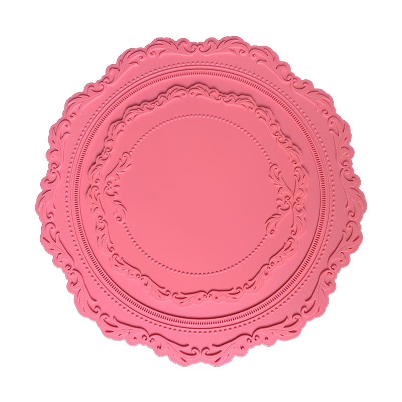 High-temperature resistant heat insulation pad, silicone anti-scald table mat, household thickened pad, coaster, plate and bowl mat, small embossed pattern table mat details Picture