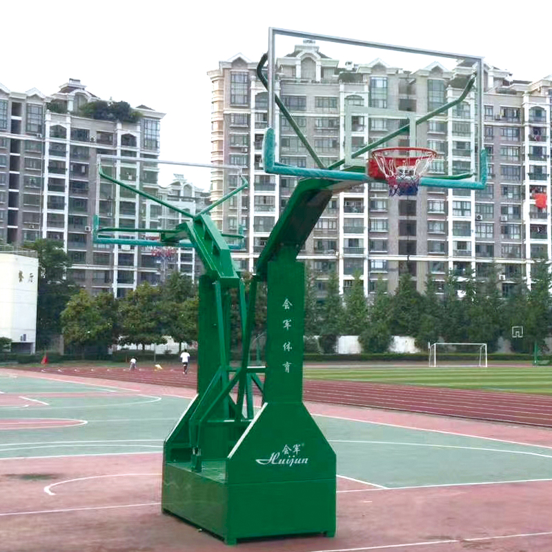会军义体健钢化玻璃移动式篮球架户外篮球架详情图5