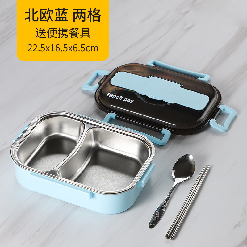 304 acero inoxidable aislado lunch box Specification image