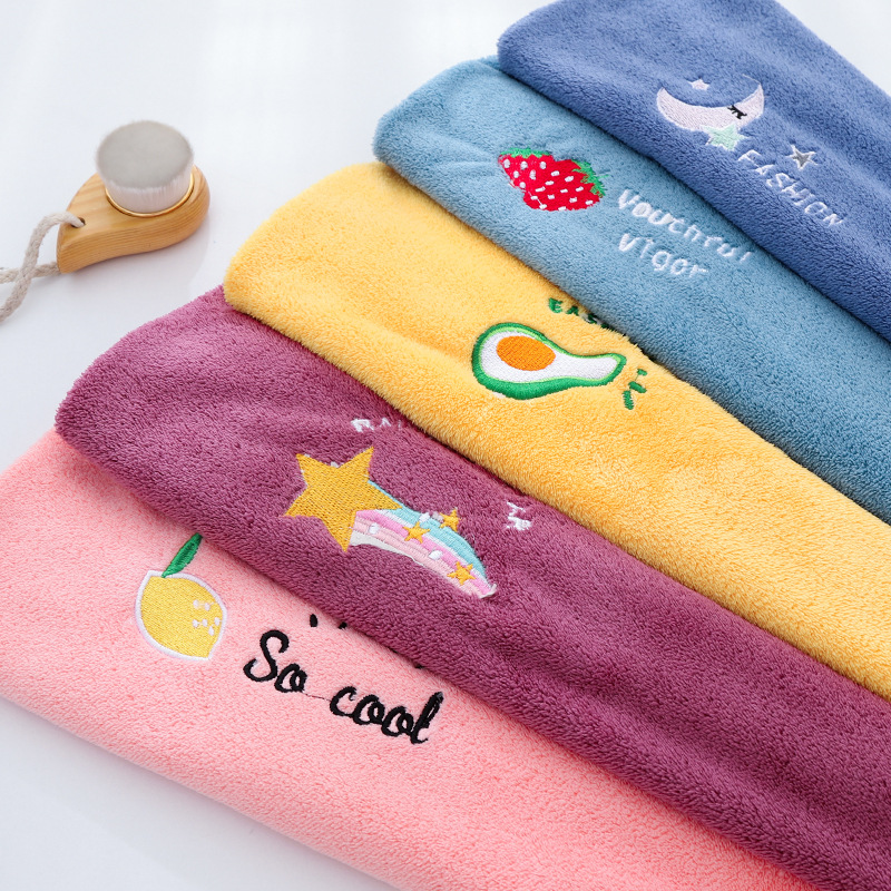 Coral fleece dry hair cap