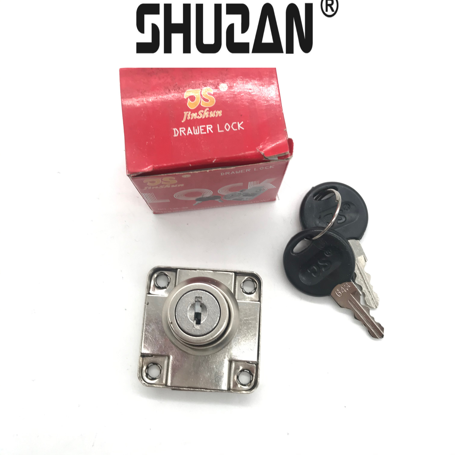 Shuzan Angu brand 338-22A type office desk drawer lock, Special slant tongue lock for office cabinet furniture drawers, Factory direct sales, durable model, other locks 003 details Picture
