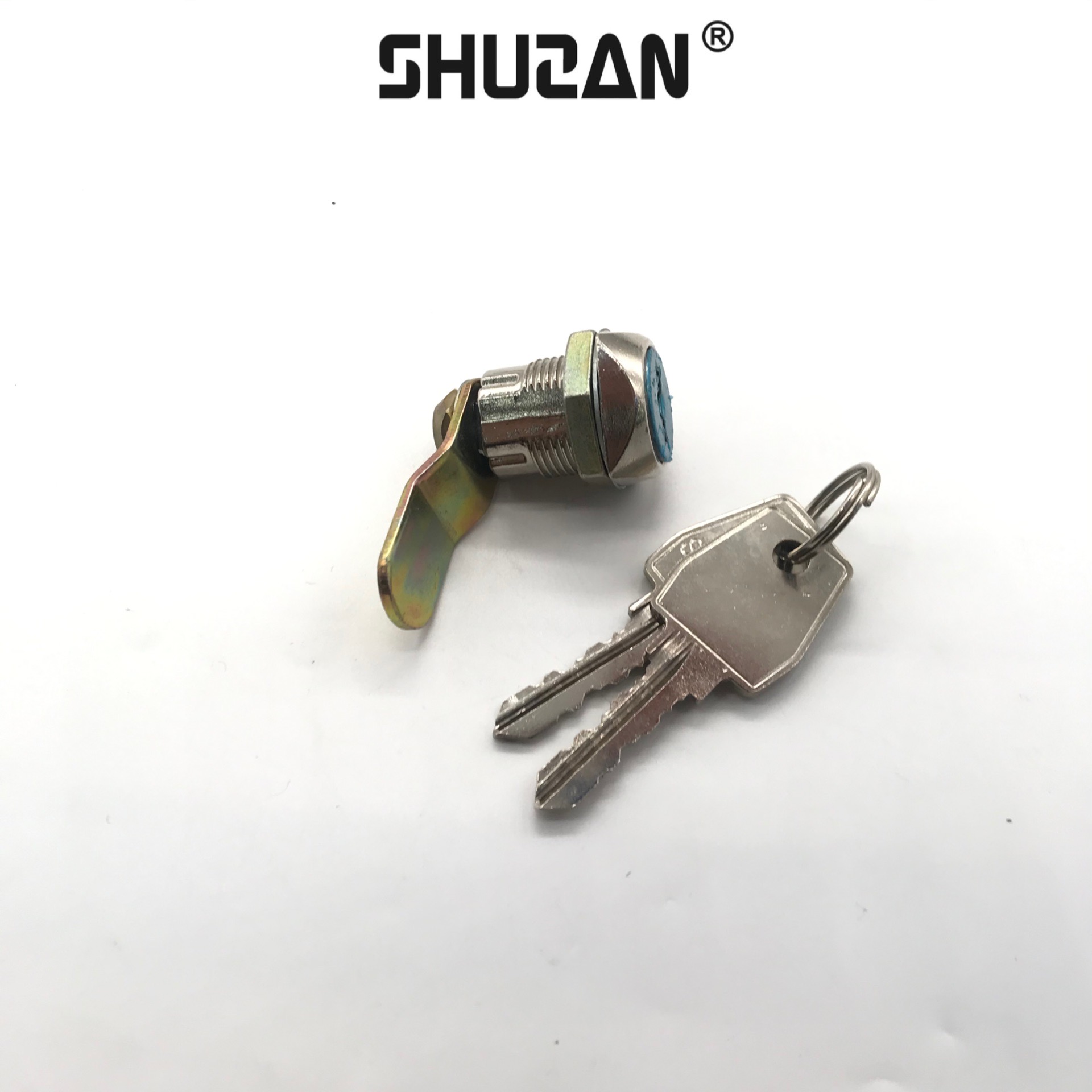 Shuzan filing cabinet lock, iron cabinet door, top and bottom connecting rod lock, office locker lock core, high strength and durable, other locks 003 Specification image