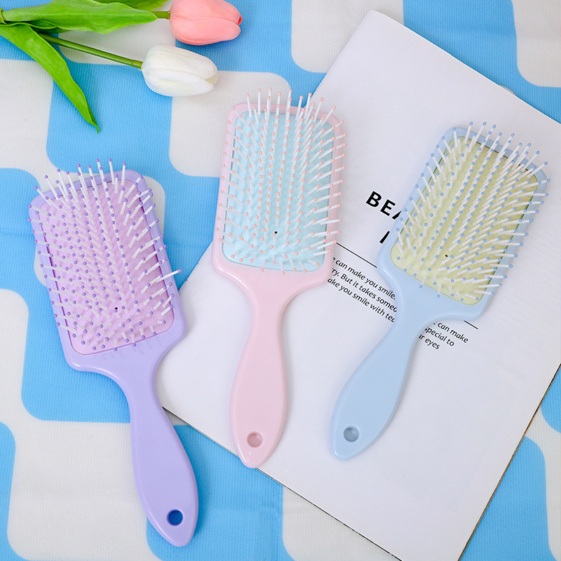 Tulip fragrance air bag massage comb for women, home air cushion comb with fragrance, plastic hair smoothing comb, hair care comb details Picture
