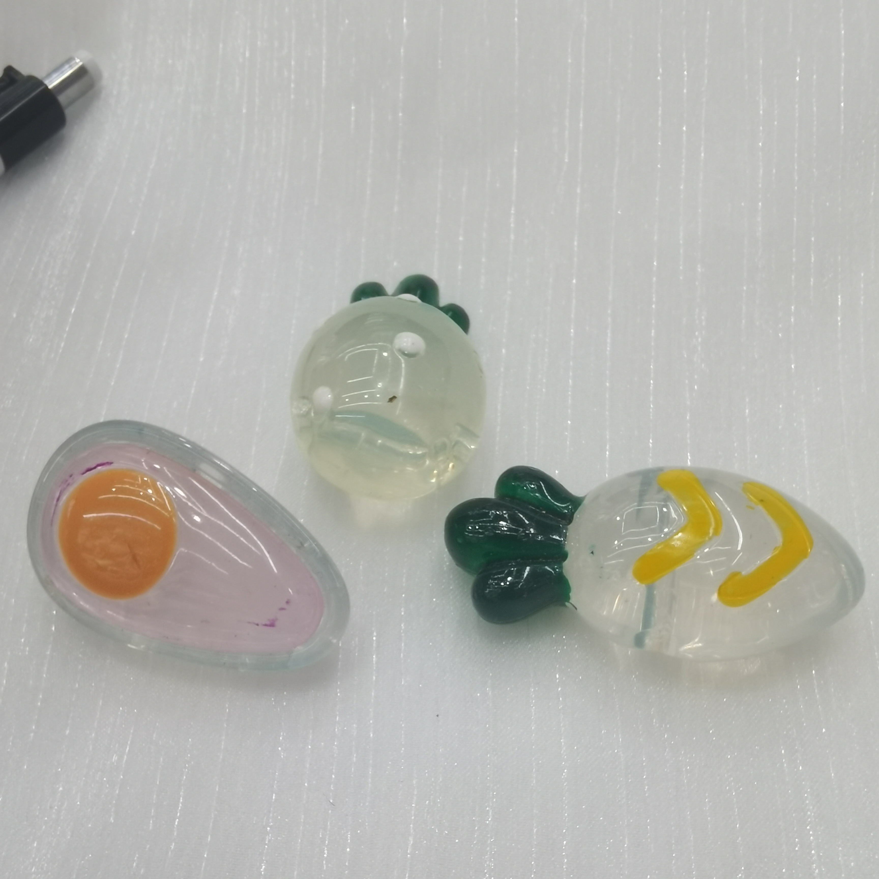 97 rubber acrylic beads, hair strings, rubber bands, DIY handcrafted beads, DIY handcrafted beads Item Picture