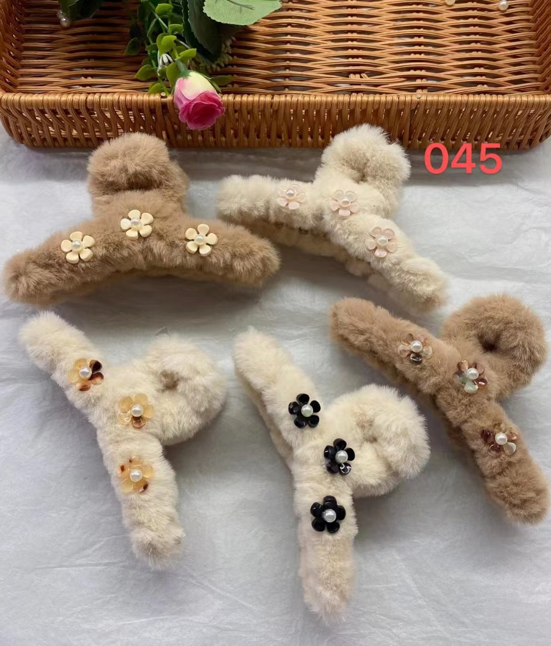 超仙可爱清新优雅时尚发箍迷人超好看小号抓夹家居简约鲨鱼齿夹清新甜美后脑勺夹盘发夹发饰