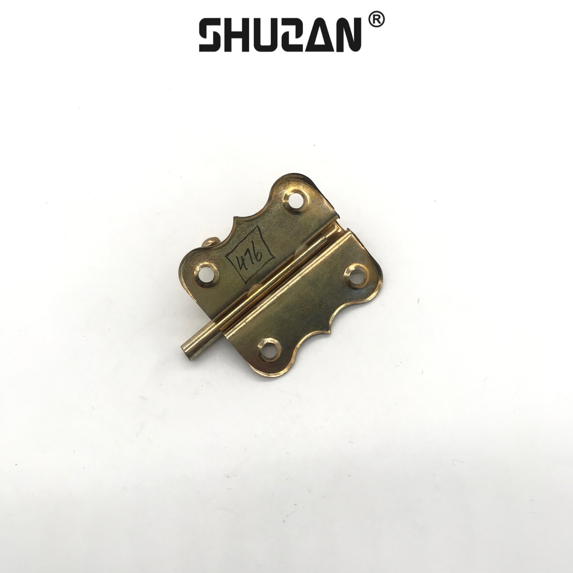 Shuzan, a well-known brand, 304 dust collector, thickened latch, butterfly-shaped bathroom door latch, double door, floor latch, dust collector, wooden door, exposed latch, aluminum latch, essential for home decoration, A666 003 details Picture