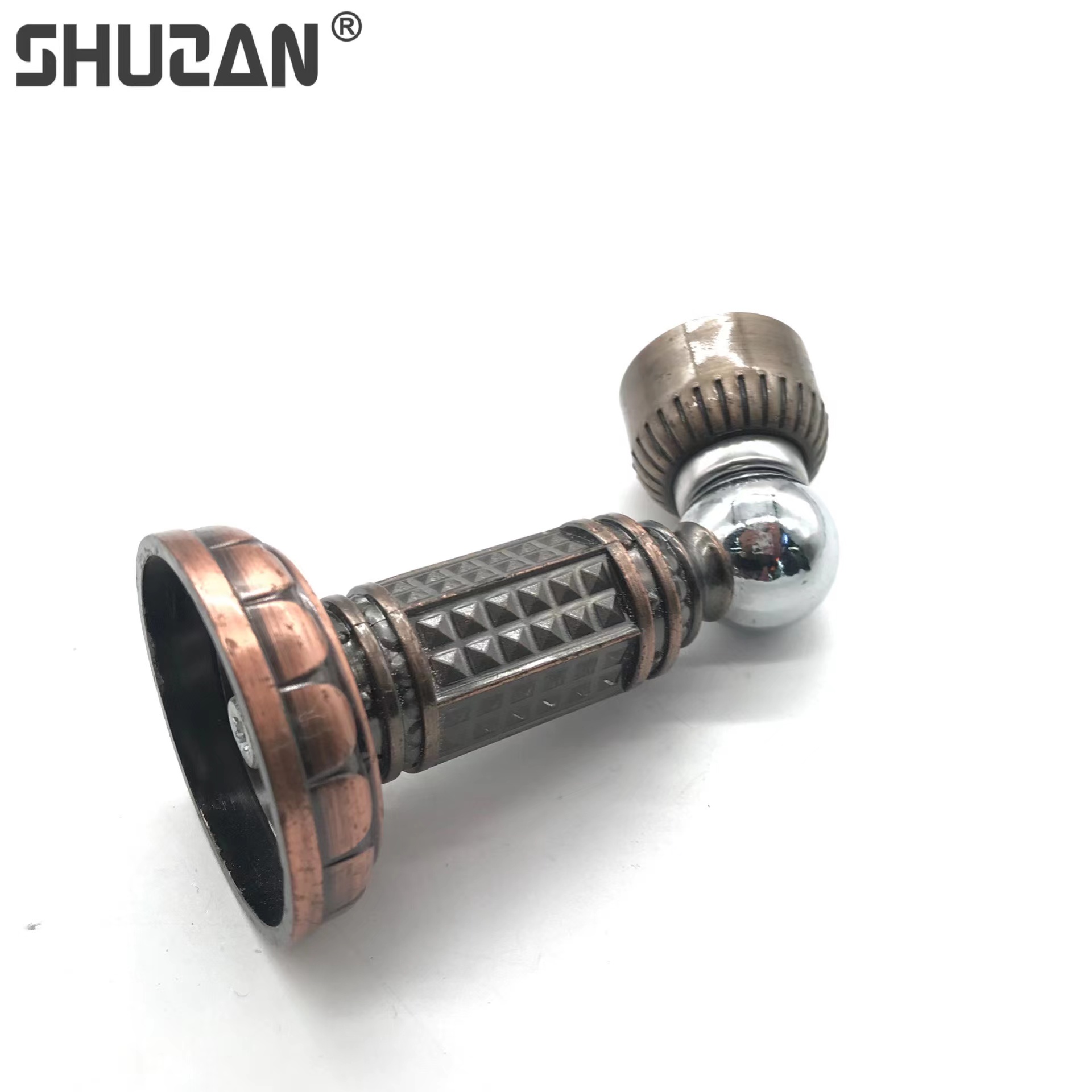 Shuzan high-quality brand stainless steel strong magnetic floor suction, bronze color, yellow, red, antique color, silent door suction, wooden door, wall suction, anti-collision hardware accessories model X1 003 details Picture