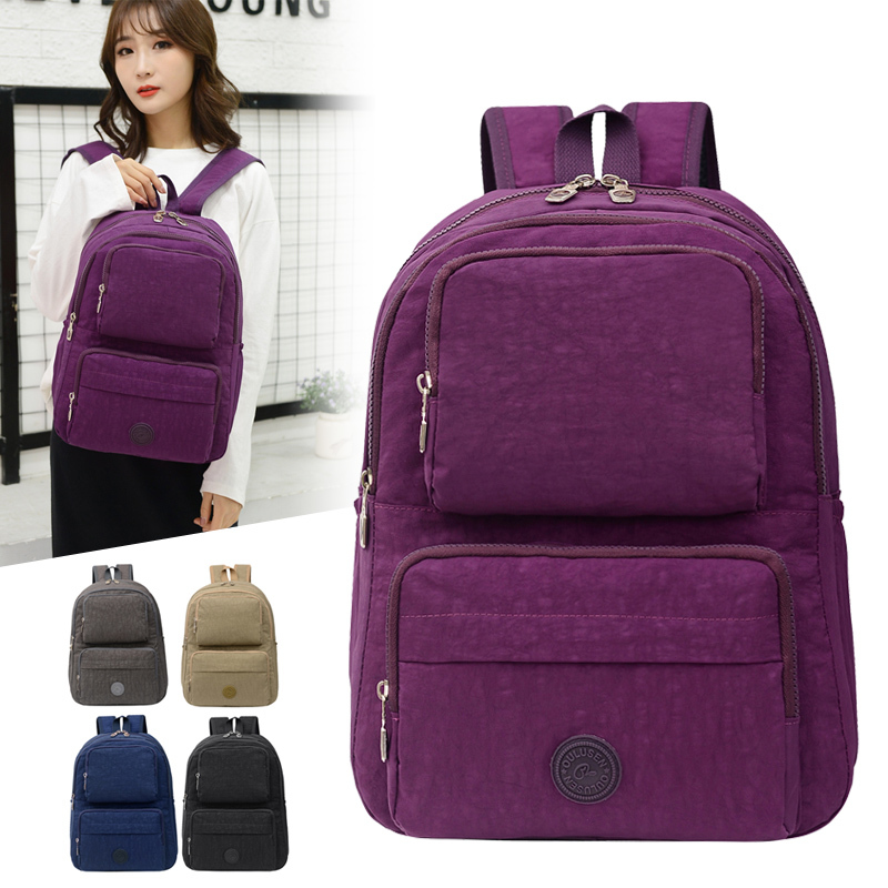 A popular waterproof, exquisite and fashionable travel and shopping backpack for women, nylon bag, casual backpack for women, versatile Oxford fabric, large-capacity, multi-purpose women's bag details Picture
