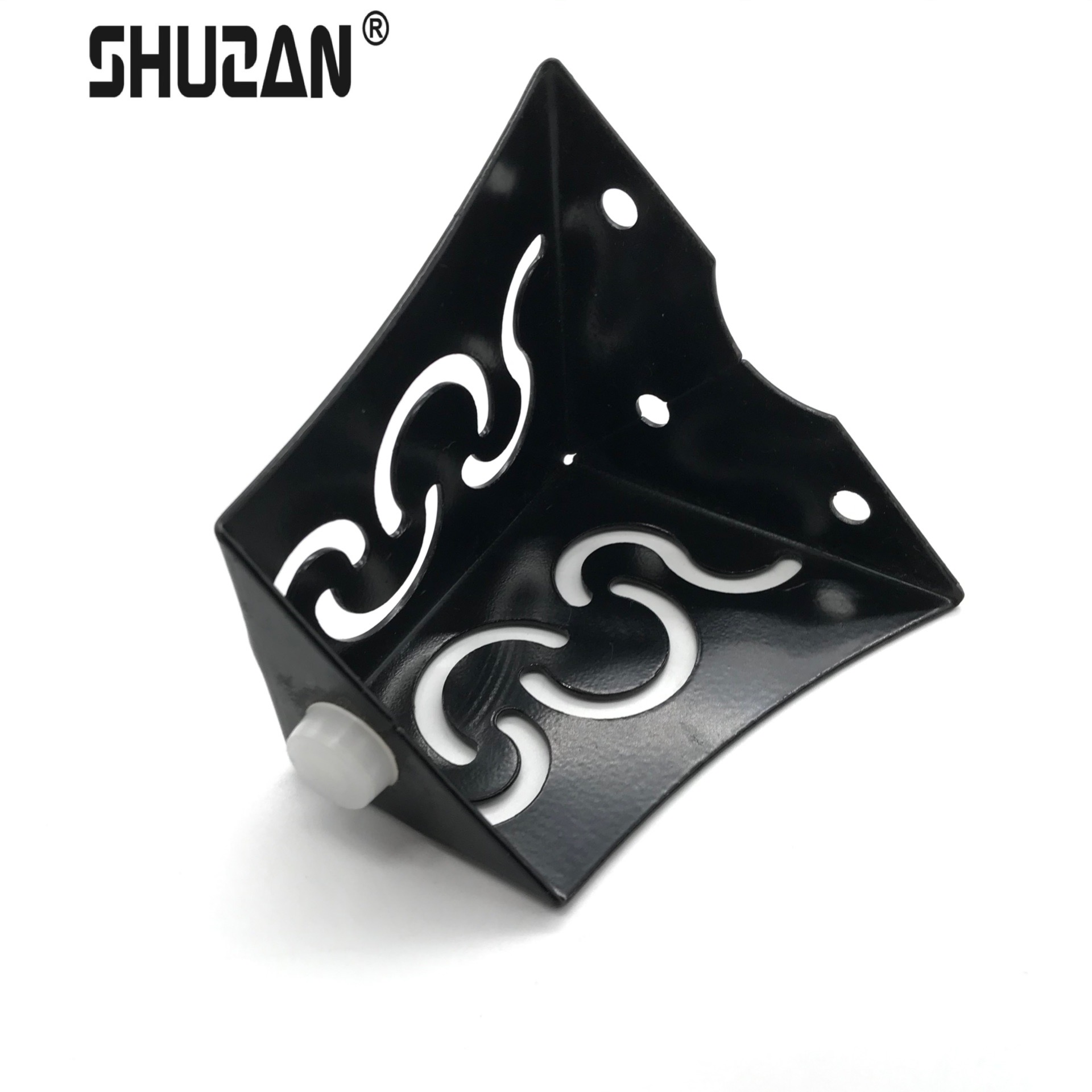 Shuzan brand direct sales European-style hollowed-out carved corner sofa legs, electroplated furniture support legs, cabinet legs, sofa accessories, hardware model A8003 Specification image