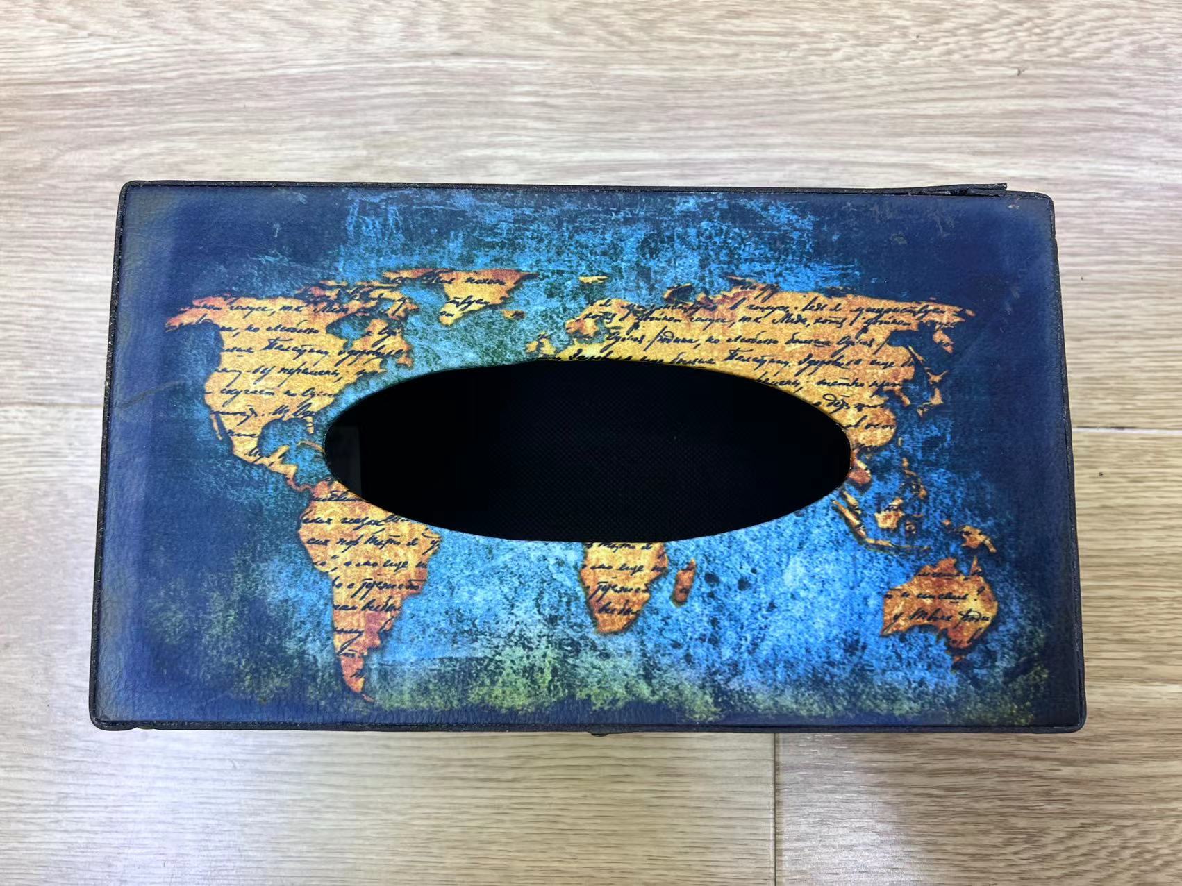 木纸巾盒/泽汐/工艺产品图