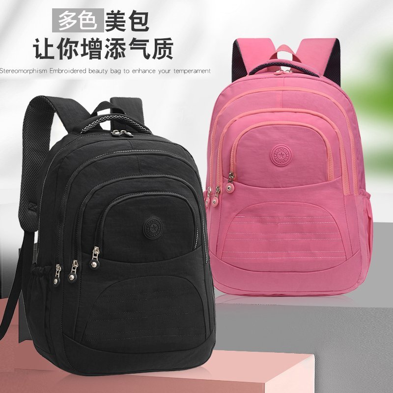 Women's waterproof Oxford fabric large-capacity new nylon mom bag, women's single-shoulder bag, Korean style simple and fashionable travel and casual shopping bag details Picture