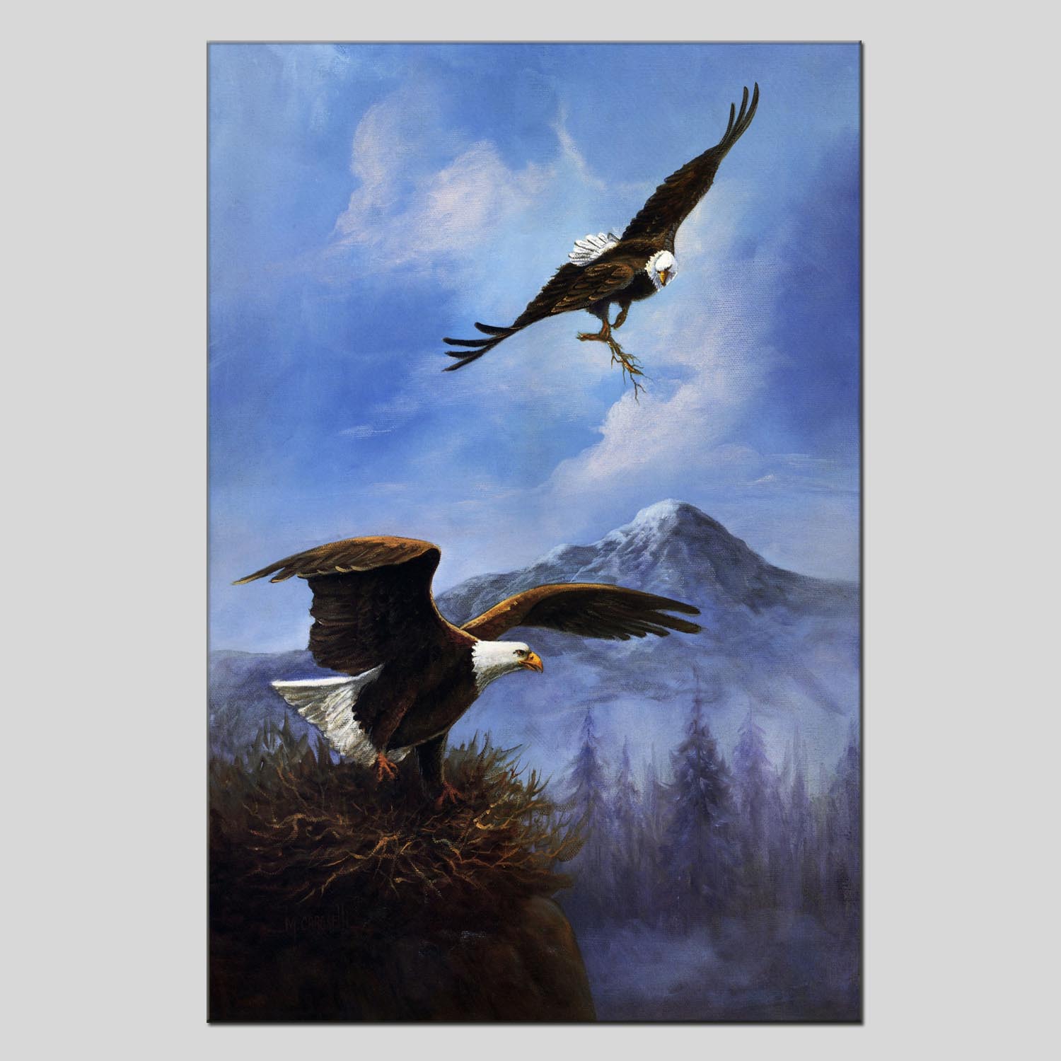 Animal oilpainting decorative paintings, apartment and hotel matching paintings, one-piece consignment factory, oilpainting, living room and dining room triptyl decorative paintings, landscape abstract modern style, customizable oilpainting styles, Jiusheng details Picture