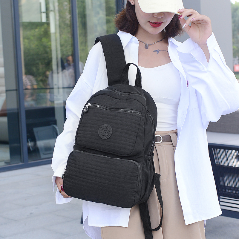 Popular waterproof, exquisite and fashionable travel and shopping women's backpacks, nylon bags, casual backpacks, women's bags, versatile Oxford fabric, large-capacity, multi-purpose women's bags details Picture