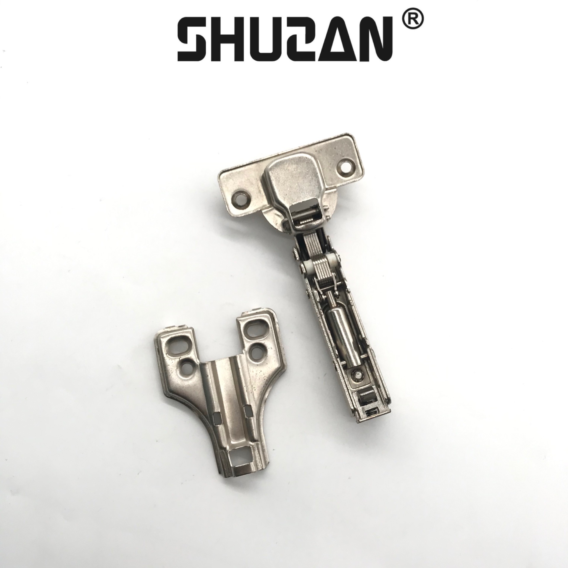 Shuzan hydraulic buffer damping hinge cover cabinet door cabinet hinge Silent torque hinge hardware accessories