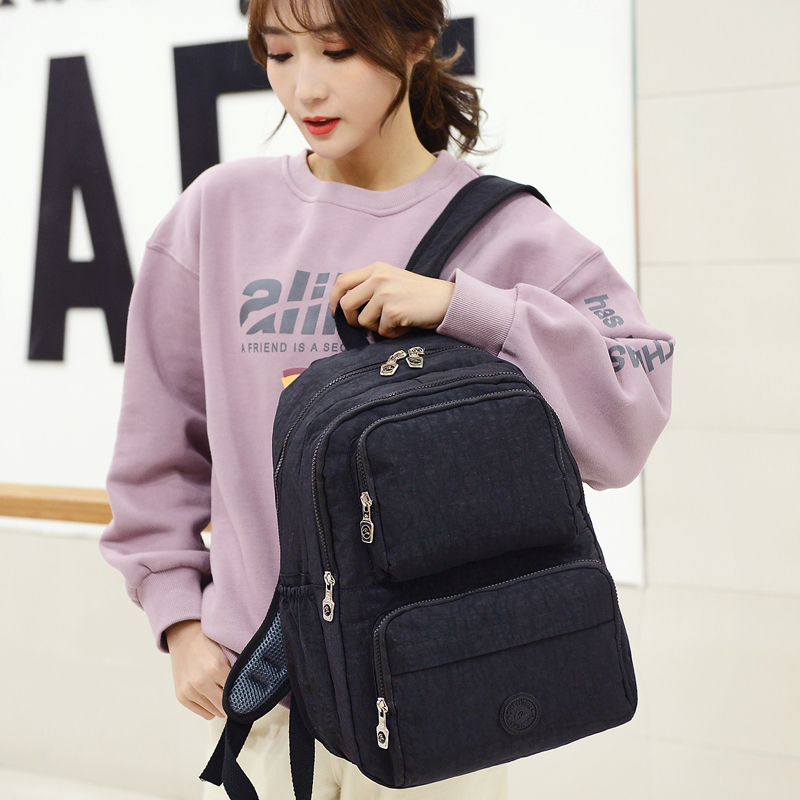 A popular waterproof, exquisite and fashionable travel and shopping backpack for women, nylon bag, casual backpack for women, versatile Oxford fabric, large-capacity, multi-purpose women's bag Item Picture