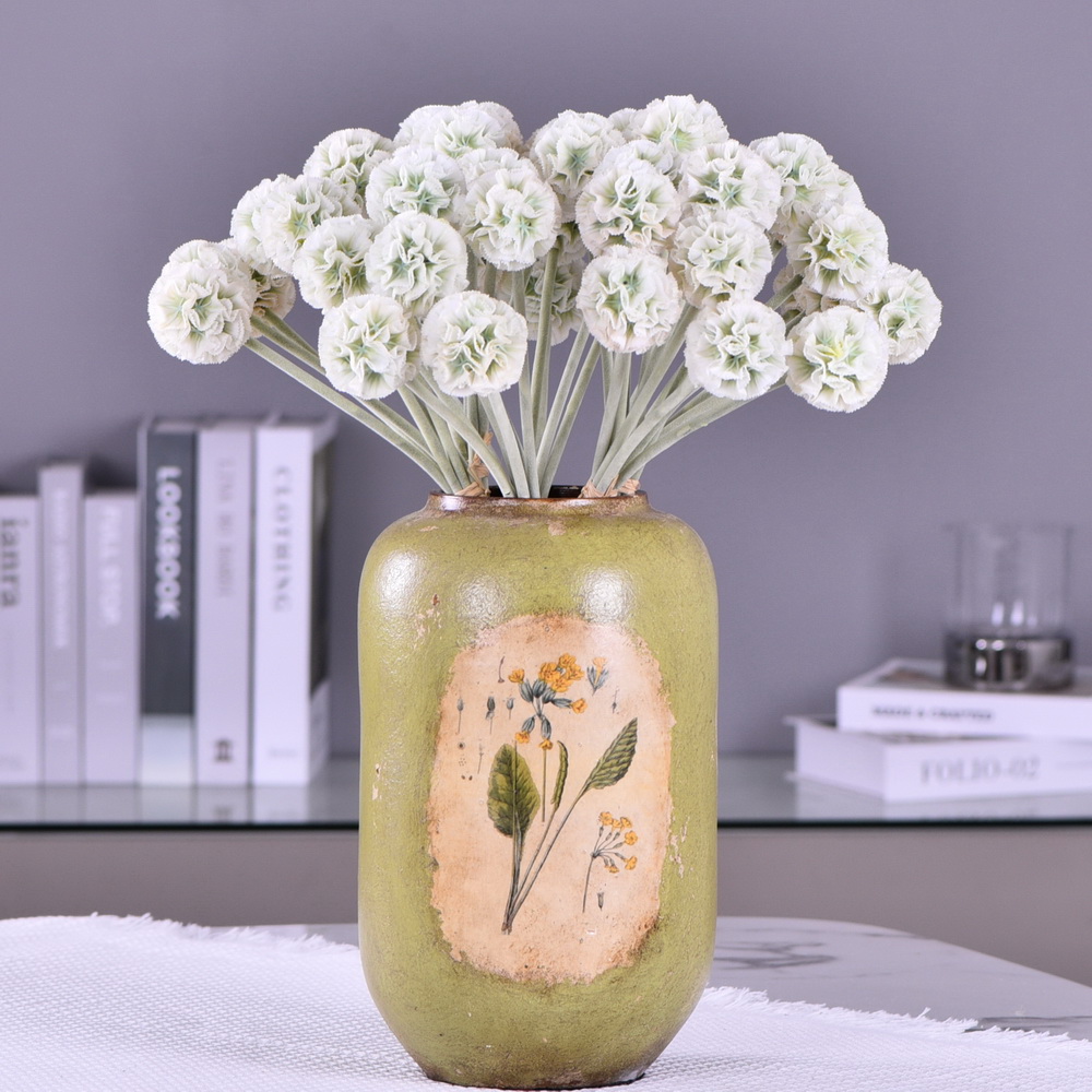 High-quality artificial flowers of windmill chrysanthemum in stock, windmill flower, pine, insect fruit, living room, wedding decoration, flower arrangement art, windmill fruit Specification image