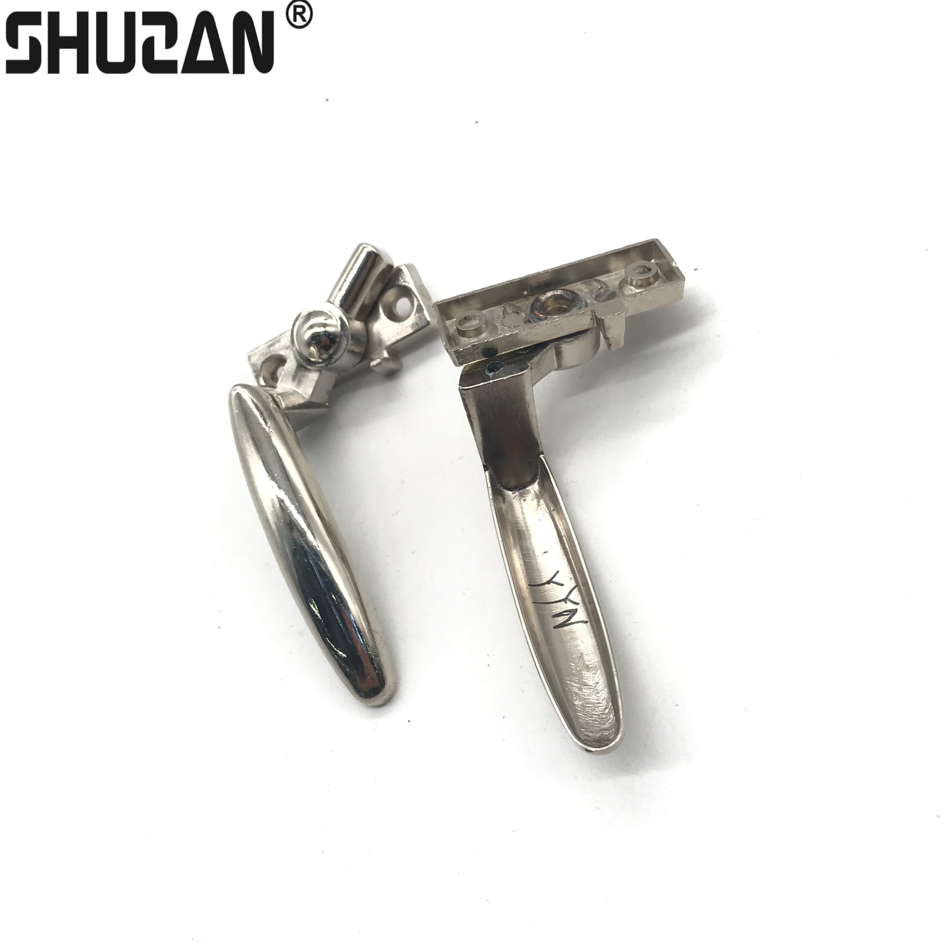 Shuzan high-quality 304 handles, door handles, children's cartoon wooden cabinets, door handles, wooden furniture handles, seven-character handles, door and window accessories factory direct sales with model 003 details Picture