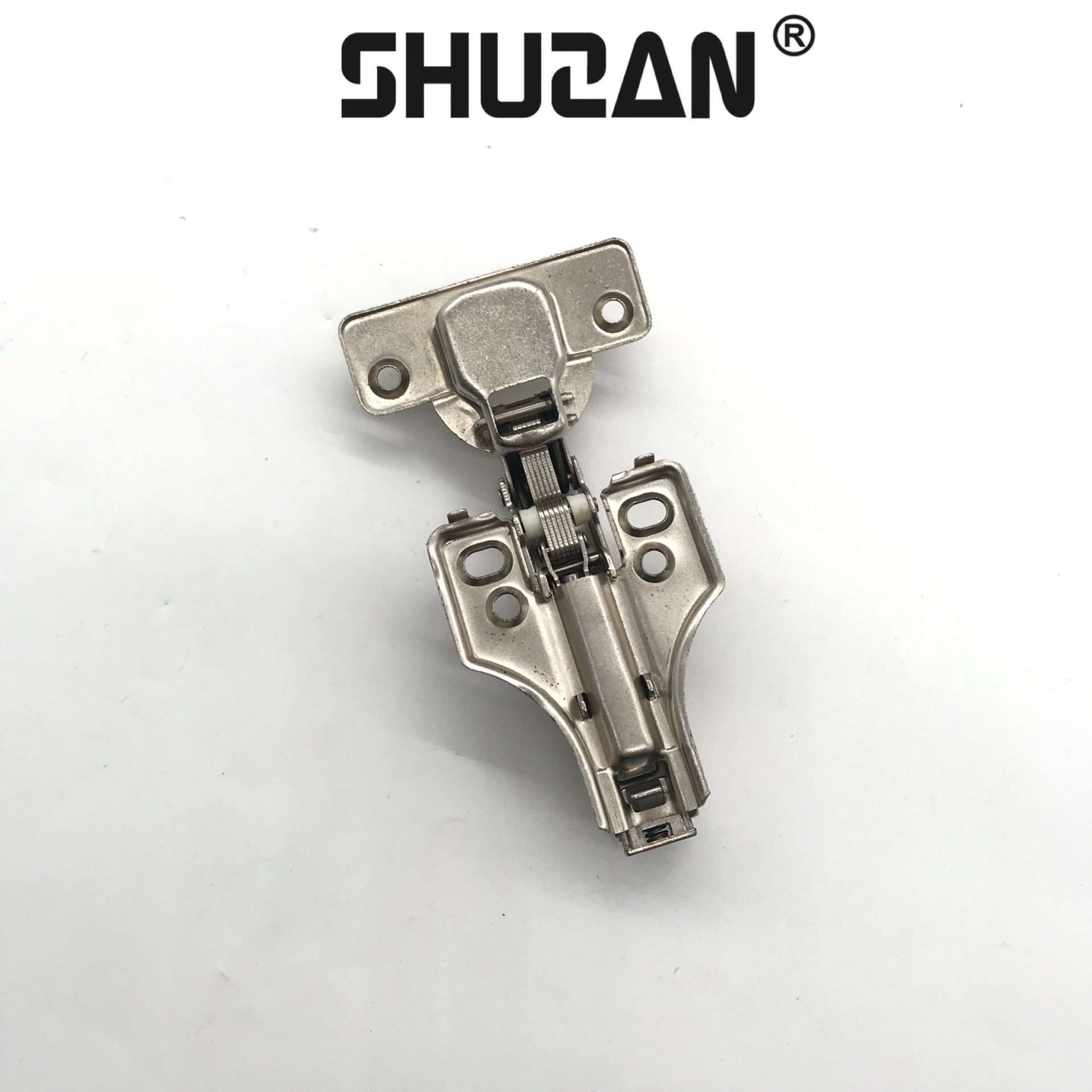 Shuzan hydraulic hinge aircraft-shaped cabinet feet detachable hinge high-torque hardware support door opening cabinet accessories details Picture