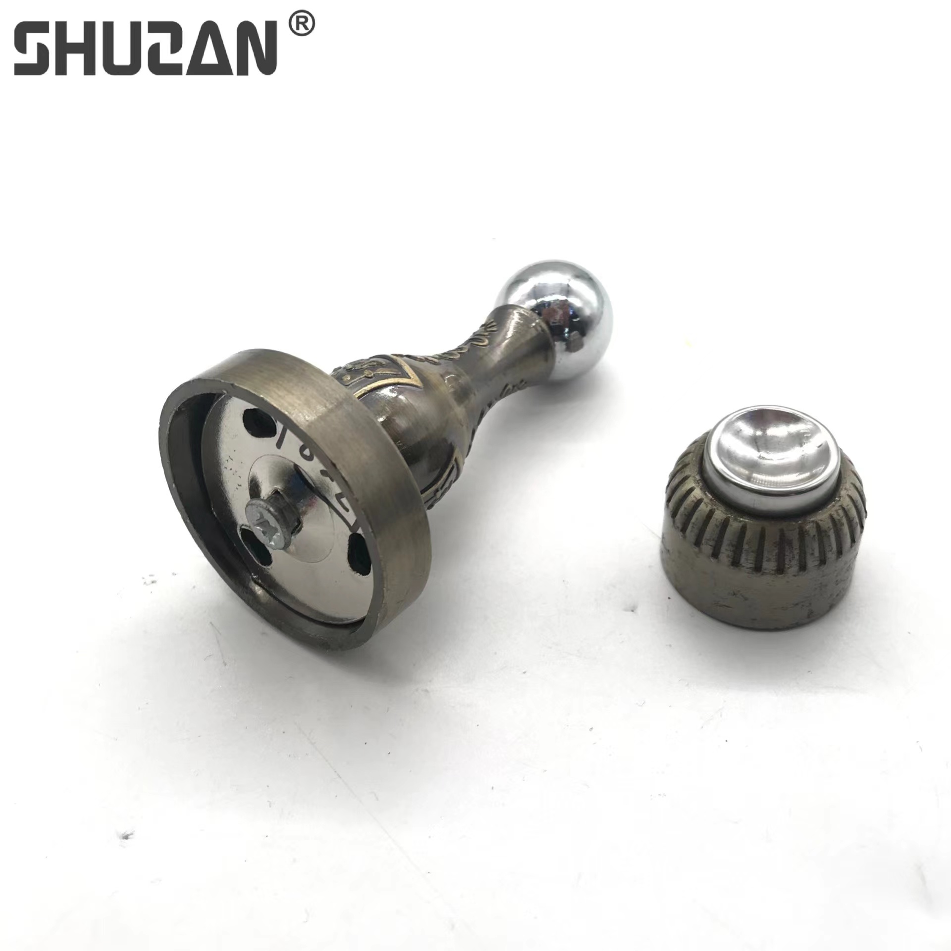 Shuzan stainless steel door, strong magnetic floor suction, bronze color, yellow, red, antique color, silent wooden door, wall suction, anti-collision universal hardware accessories