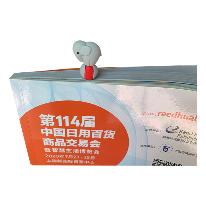 Creative Elephant bookmarks, cute 3D page holders, pagers, fun reading, note-taking, book labels, stationery Specification image