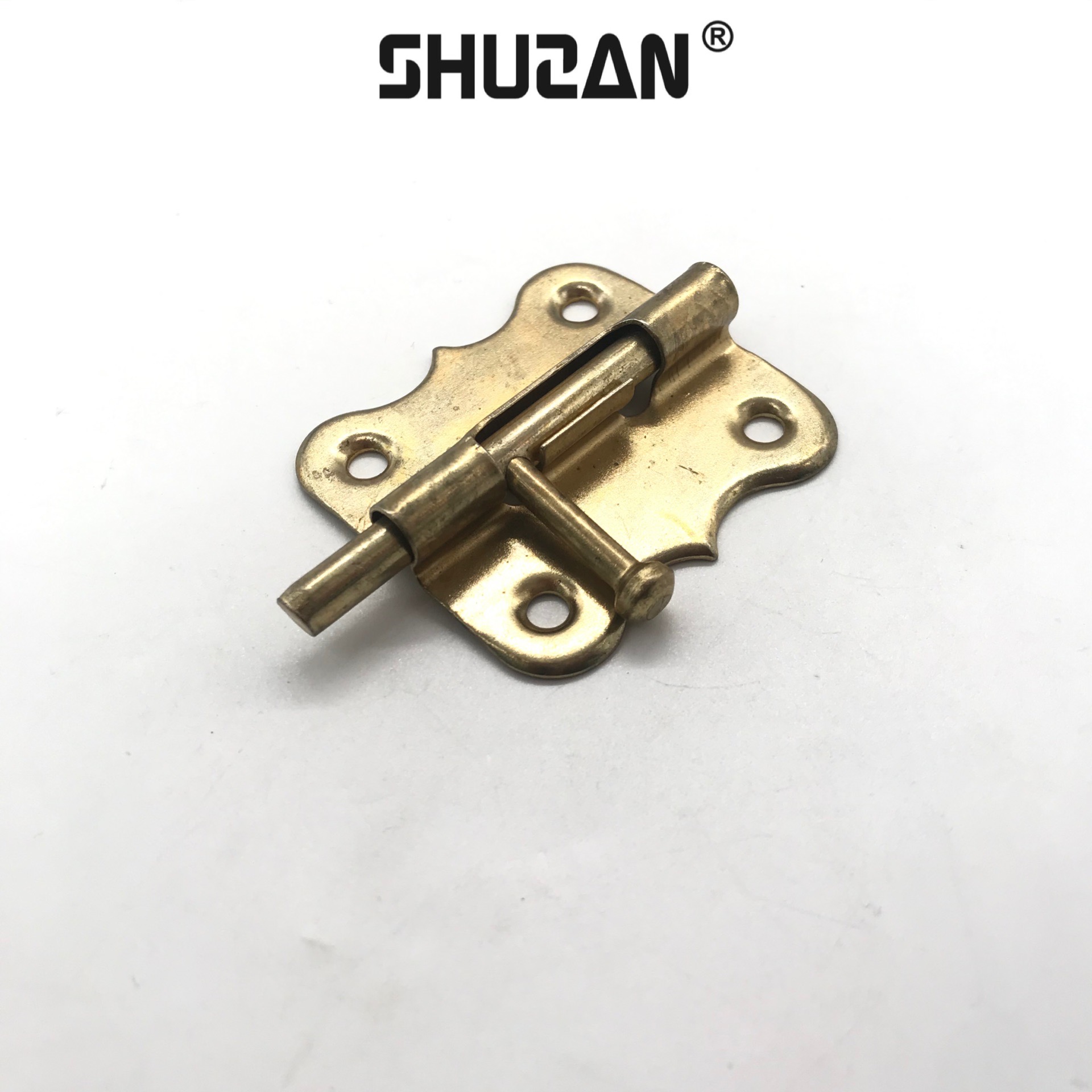 Shuzan, a well-known brand, 304 dust collector, thickened latch, butterfly-shaped bathroom door latch, double door, floor latch, dust collector, wooden door, exposed latch, aluminum latch, essential for home decoration, A666 003 Item Picture