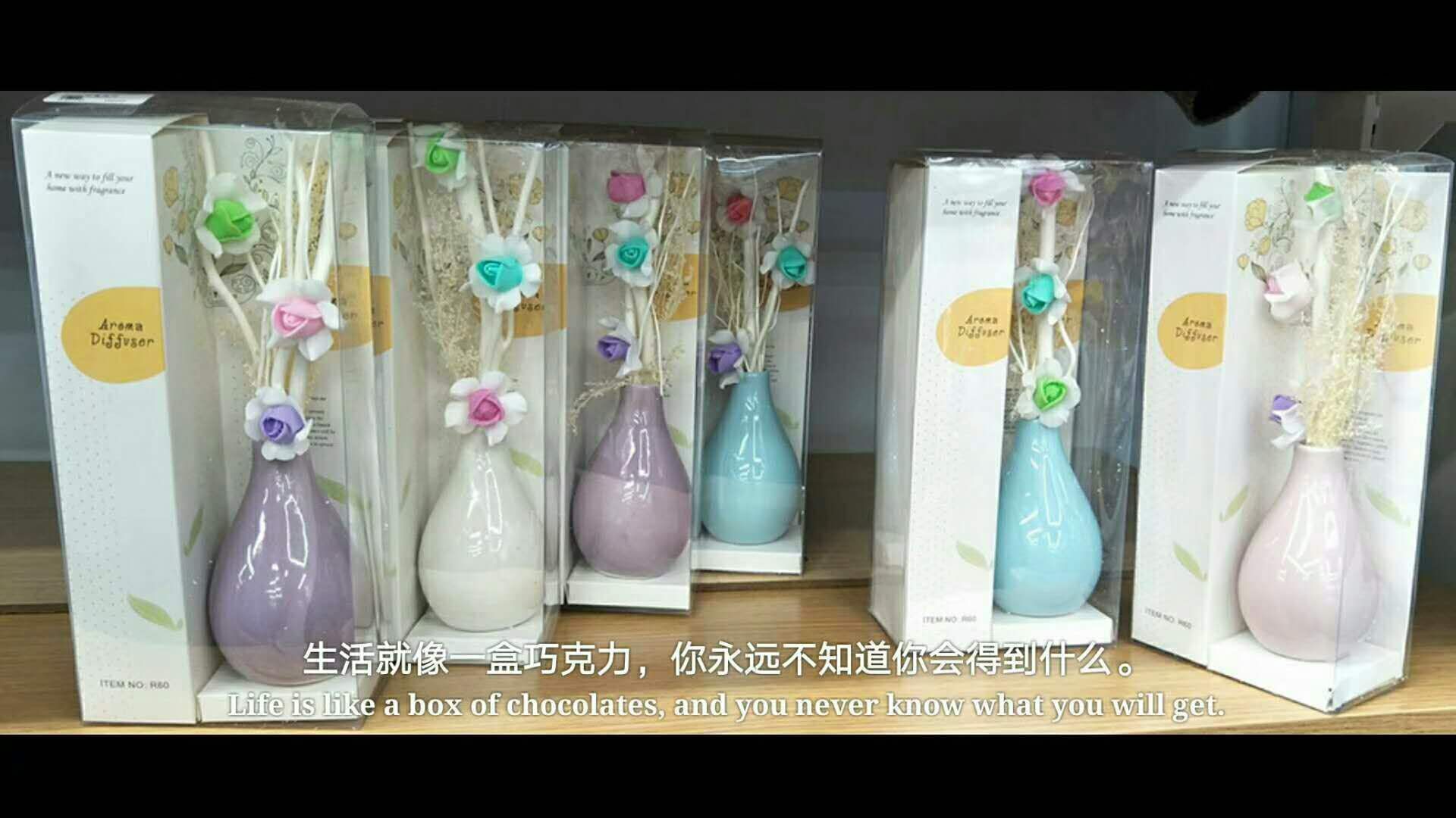 7557-3云朵陶瓷瓶家居室内香薰摆件，