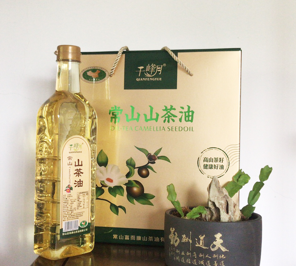 油茶之乡常山千峰月山茶油1L*2山茶油