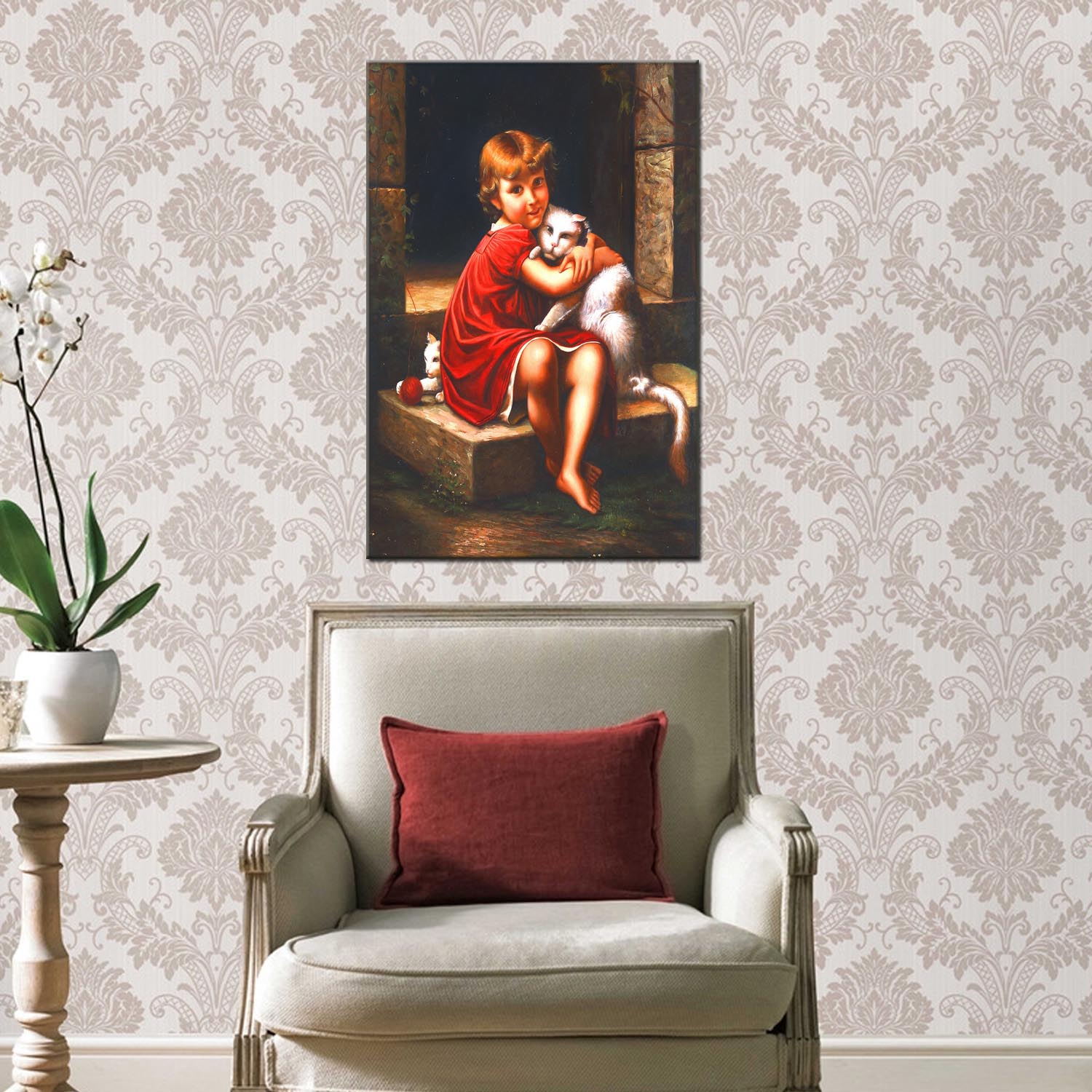 Figure 2 oilpainting Decorative painting, apartment hotel matching painting, one-piece consignment factory, Oil painting, living room and dining room triptyl decorative painting, landscape abstract, modern style, customizable, various oilpainting styles, Jiusheng Item Picture