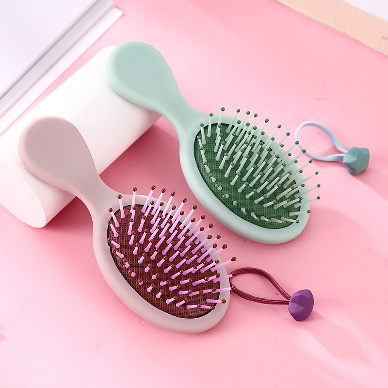 小椭圆气囊按摩梳卷发气垫梳女士梳子长发吹造型家用卷按摩梳小巧便捷方便携带