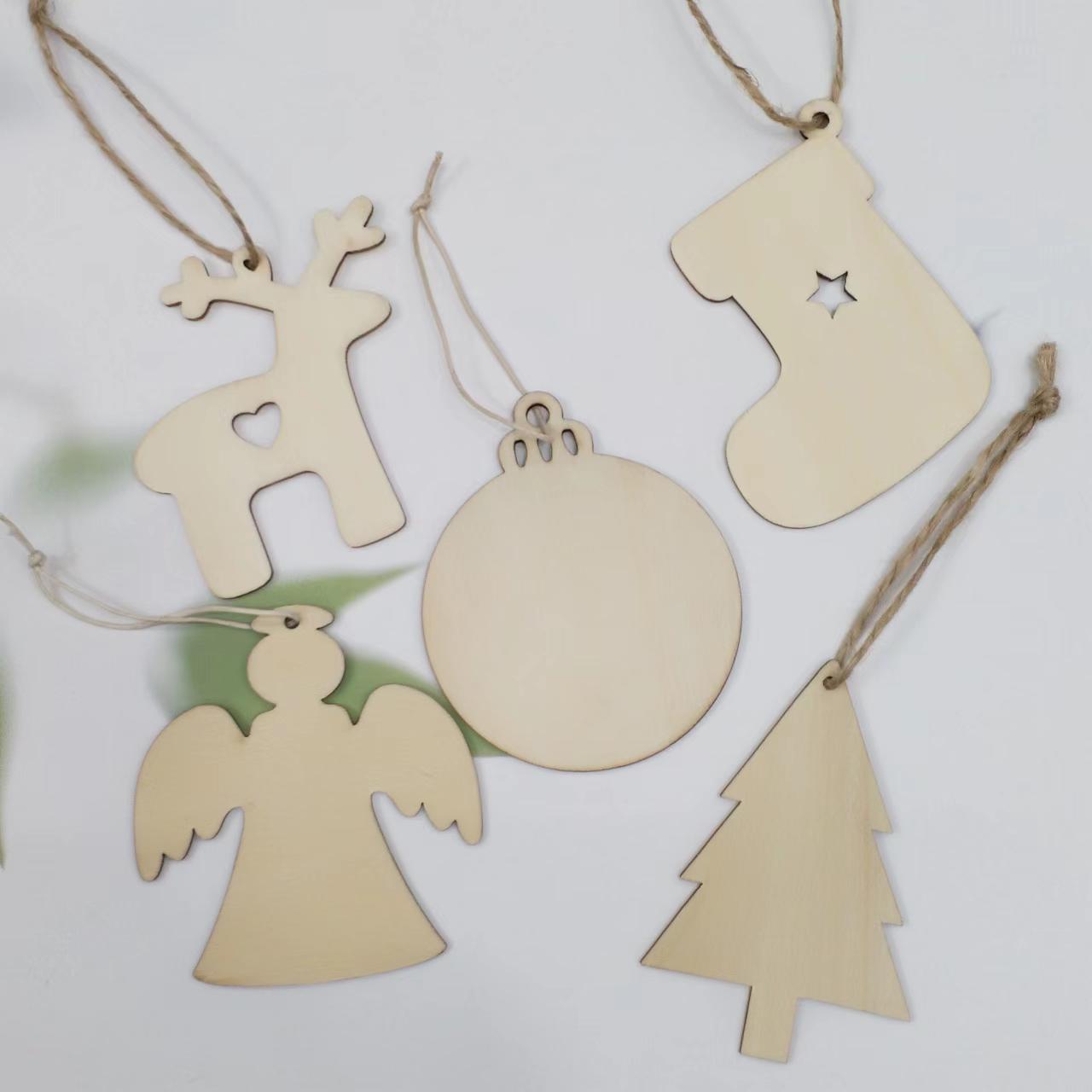 Colgante de madera de navidad decoración de navidad accesorios para el hogar accesorios Application Scenario