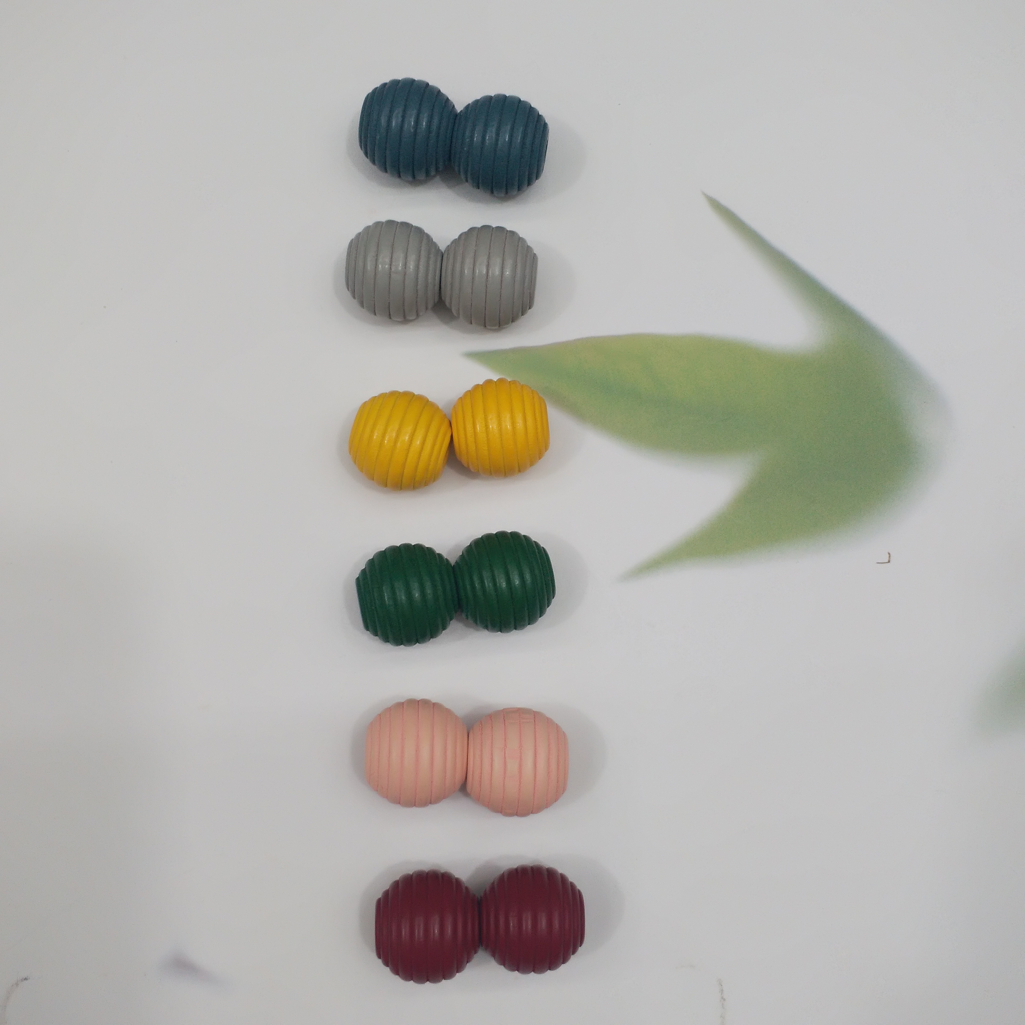 2.0 Striped colored Wooden beads DIY beading clothing accessories Accessories Accessories Accessories Specification image