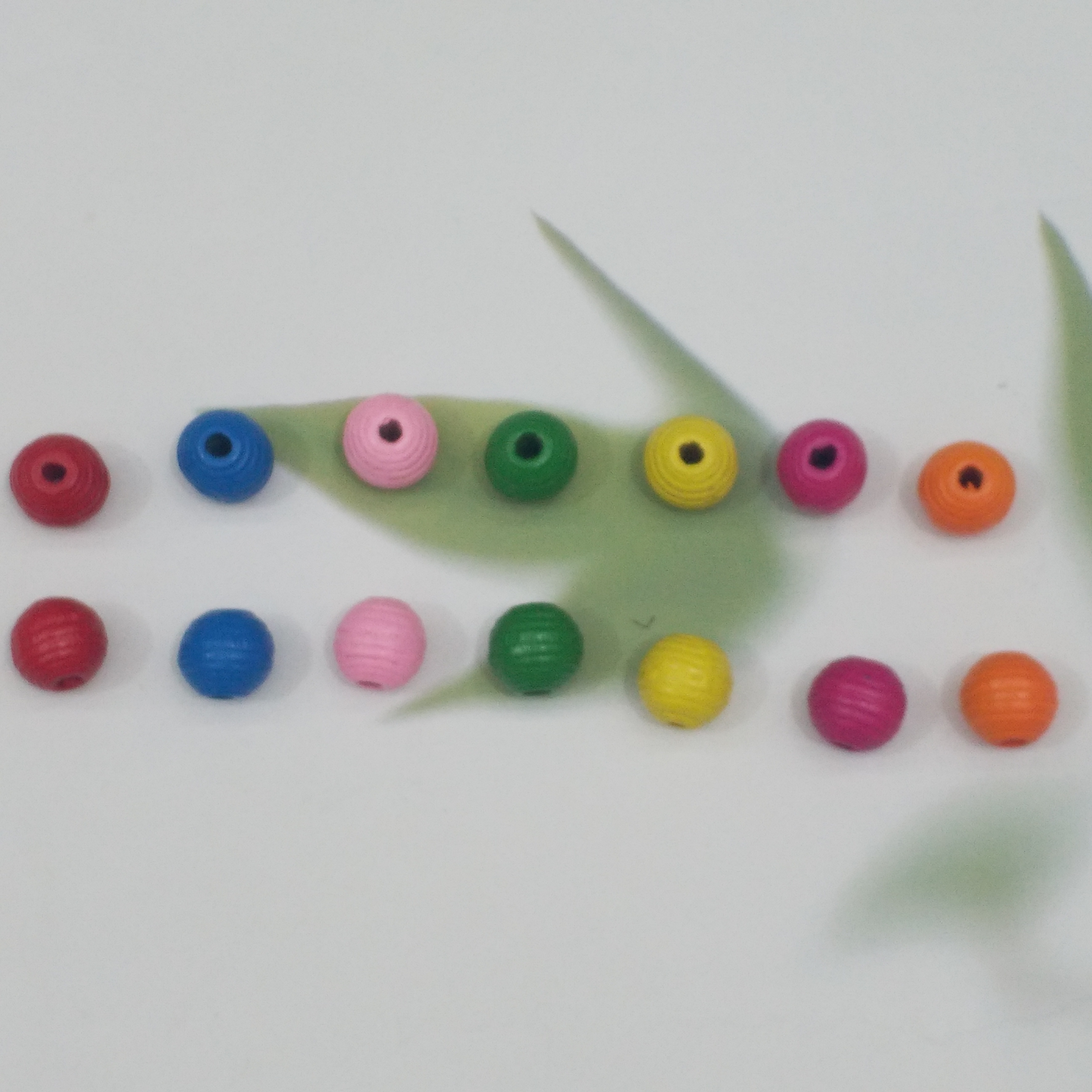 2.0 Striped colored Wooden beads DIY beading clothing accessories Accessories Accessories Accessories Application Scenario