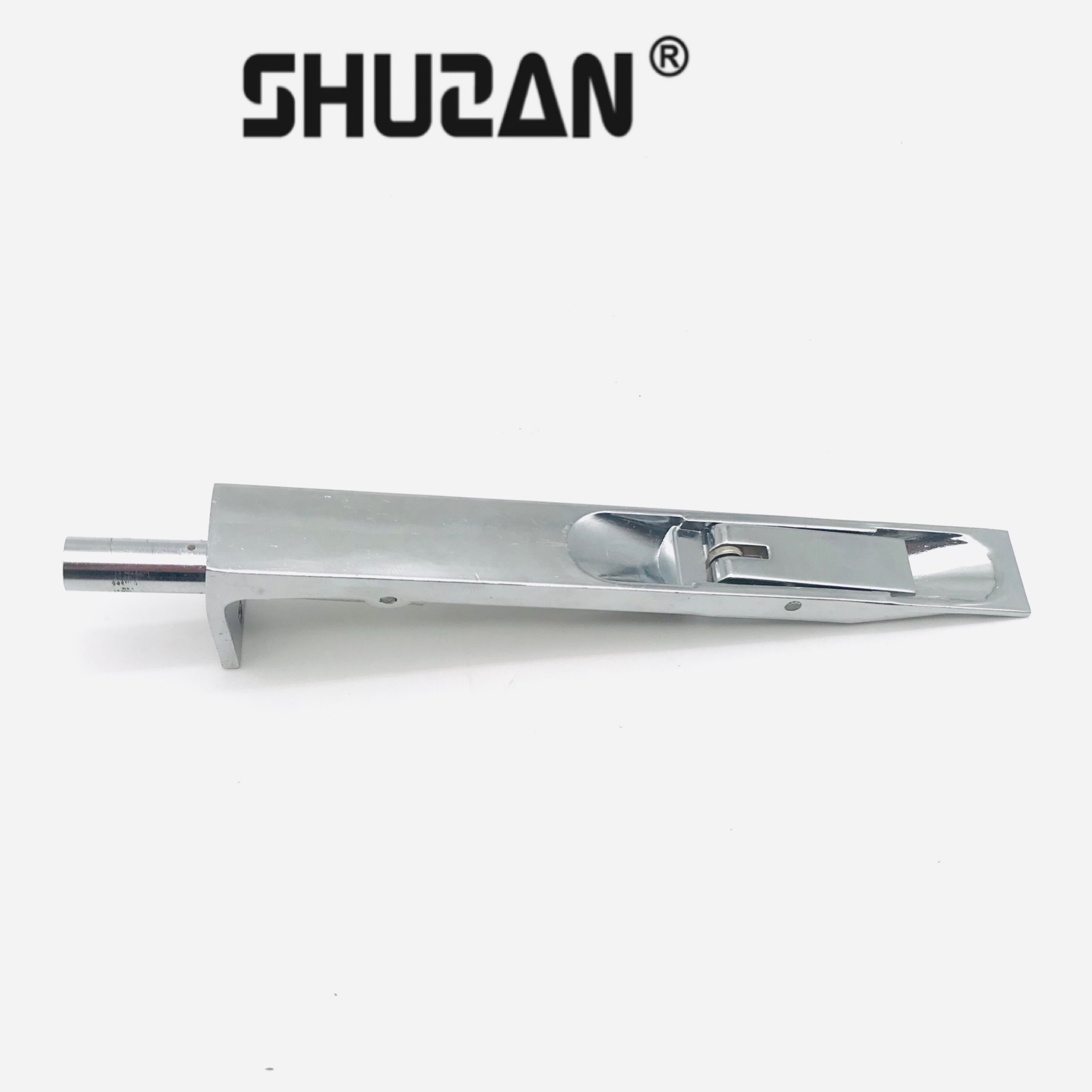 Shuzan 304 stainless steel thickened concealed latch wooden door, double door, top and bottom latch fireproof door, dust cover, model CS300, hardware accessories 003 details Picture