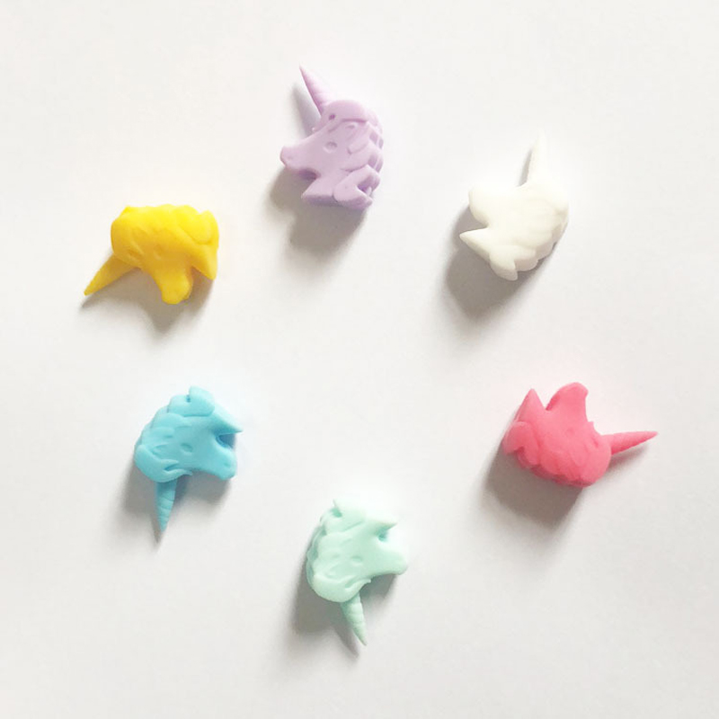 Unicorn Wine Glass Mark drinking marker Creative Silicone wine Glass Identification and Differentiation Device Wine Label 6pc set Item Picture