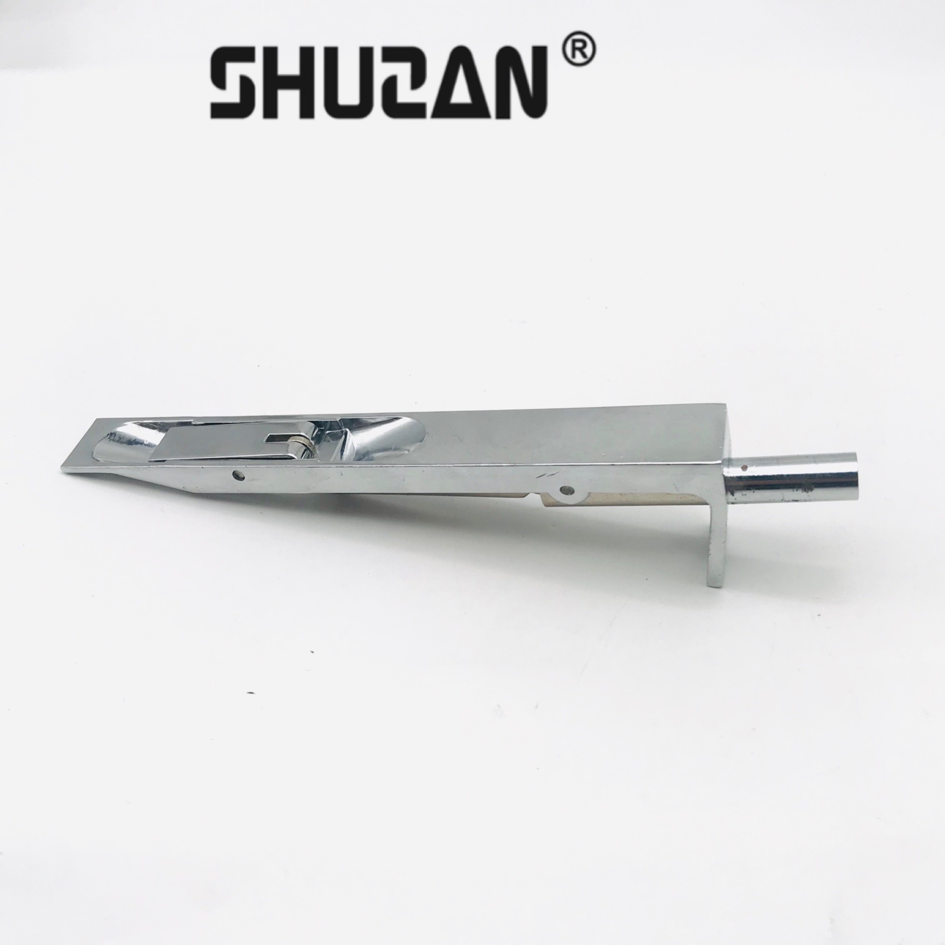 Shuzan 304 stainless steel thickened concealed latch wooden door, double door, top and bottom latch fireproof door, dust cover, model CS300, hardware accessories 003 Specification image