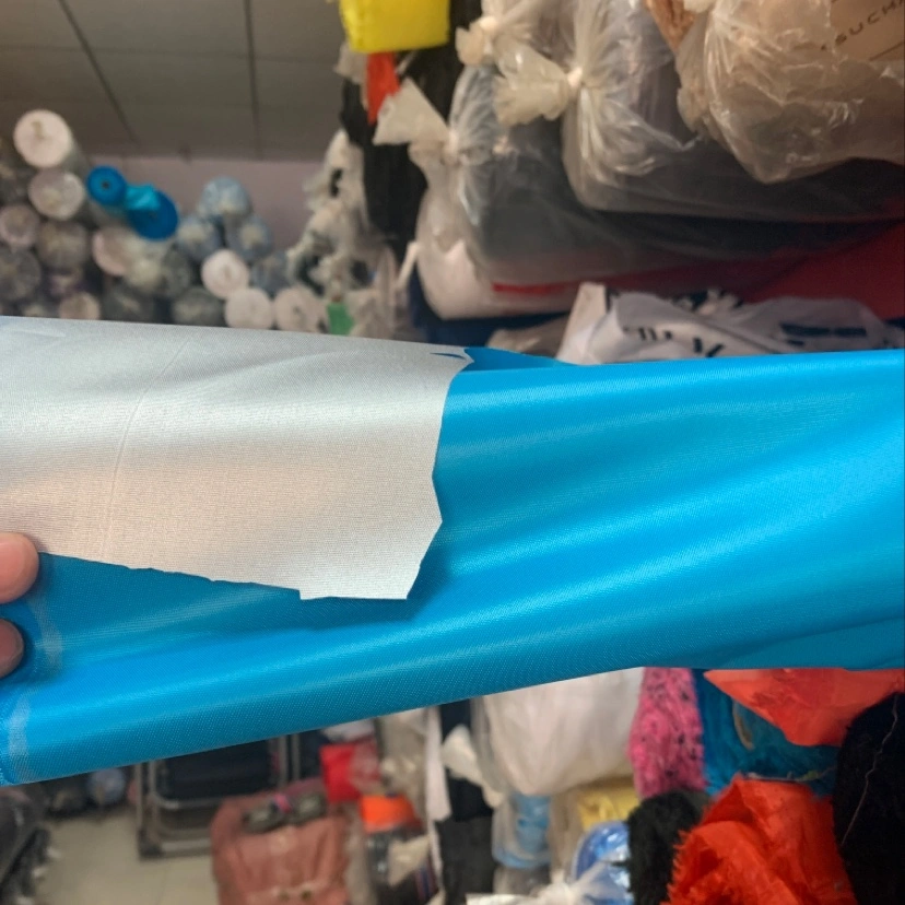 Factory direct sales of best-selling new PVC leather, large stock of high, medium and low grade luggage, sofa, shoe materials and fabrics, 210 Oxford cloth coated with silver waterproof, factory direct sales bestsellers Specification image