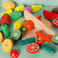 木质切水果玩具儿童切切乐磁铁蔬菜切菜宝宝果蔬厨房男孩套装仿真图