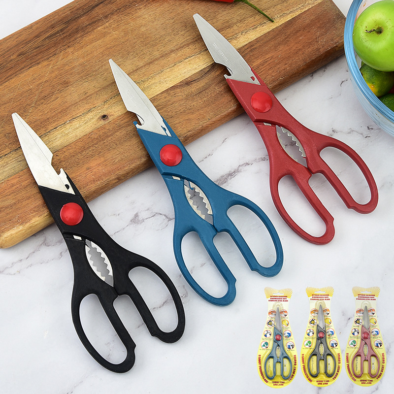 Multifunctional stainless steel kitchen scissors