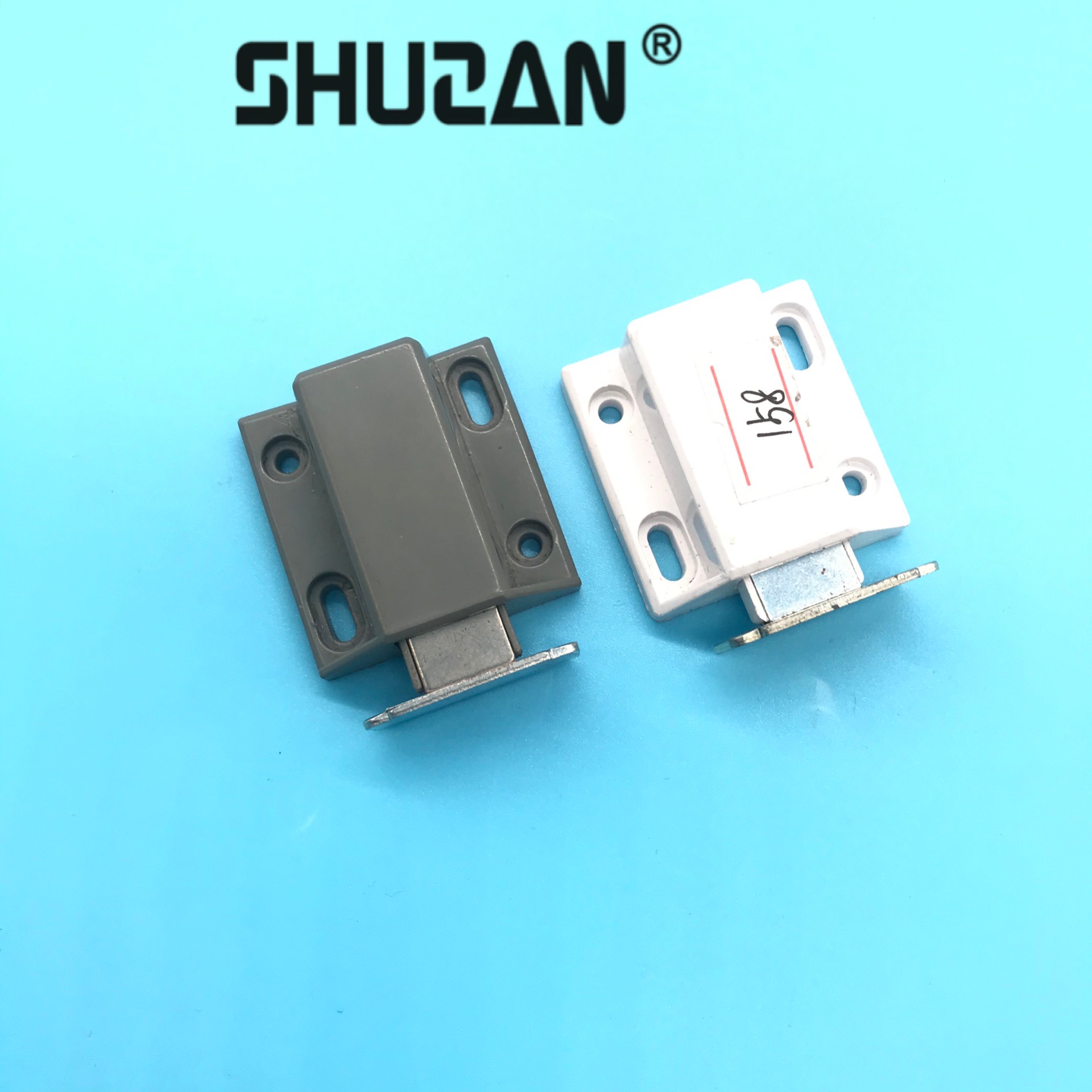 Shuzan contacto magnético cerradura de puerta de gabinete interruptor elástico de prensa gabinete cuadrado succión magnética puerta del acuario accesorios de armario de alta resistencia y durabilidad Specification image
