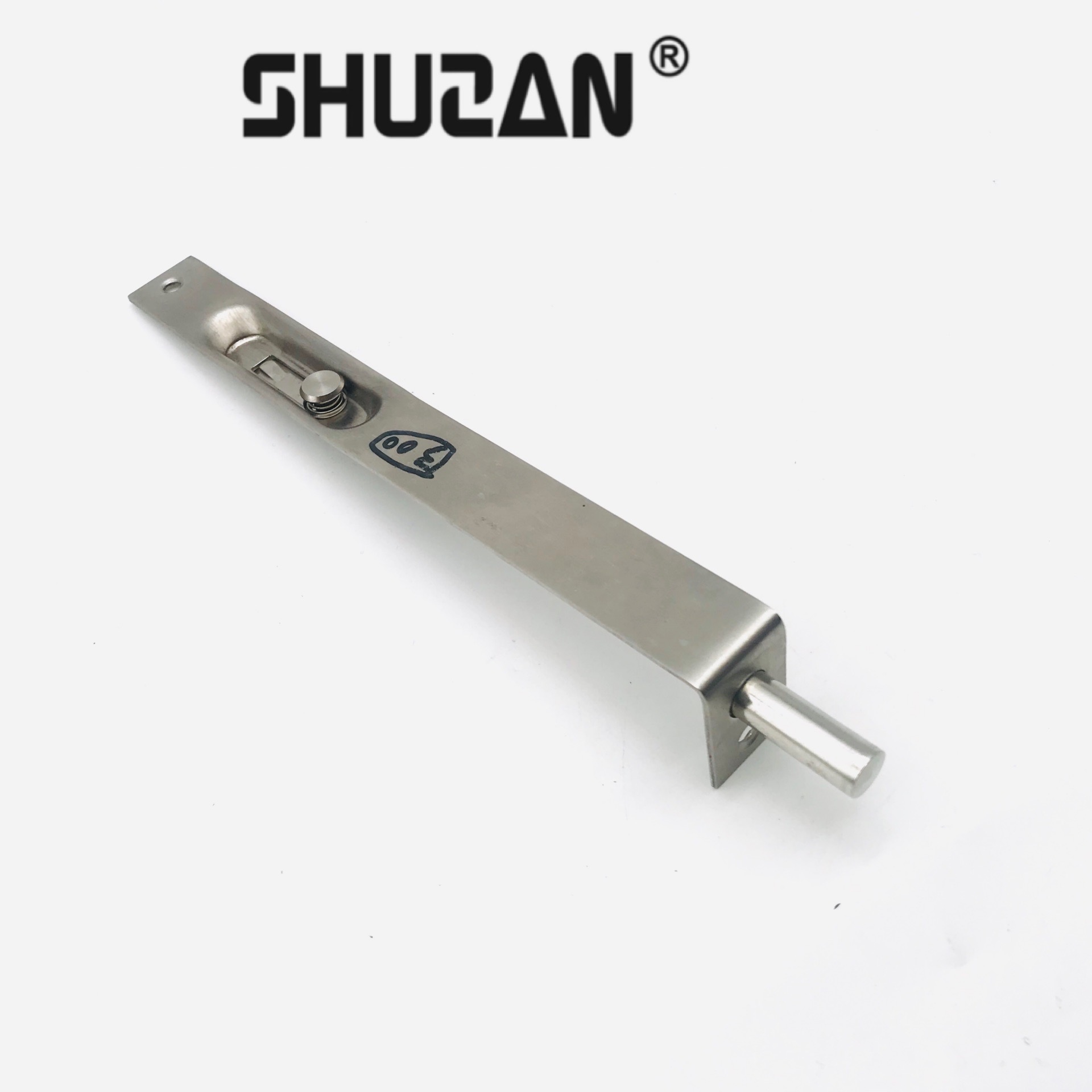 Shuzan high-quality brand stainless steel concealed latch top and bottom 4/6/8-inch concealed concealed door bolt other locks are safe and durable Specification image