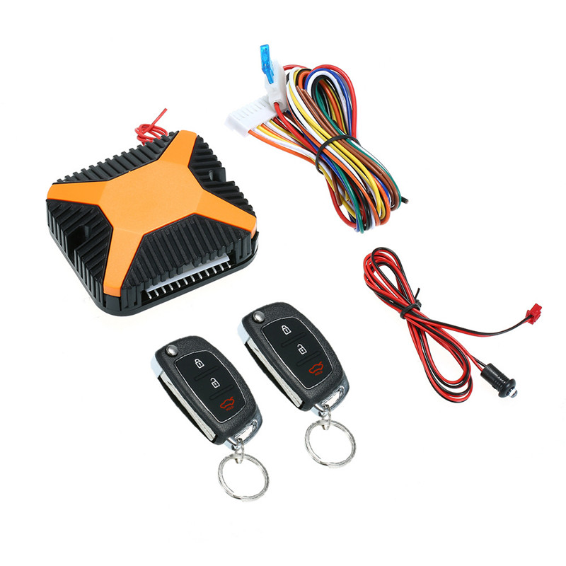 Car keyless entry, central locking, remote control, car key, door opening, trunk opening, window lifting, electrical lock, LED light, car location, QW268