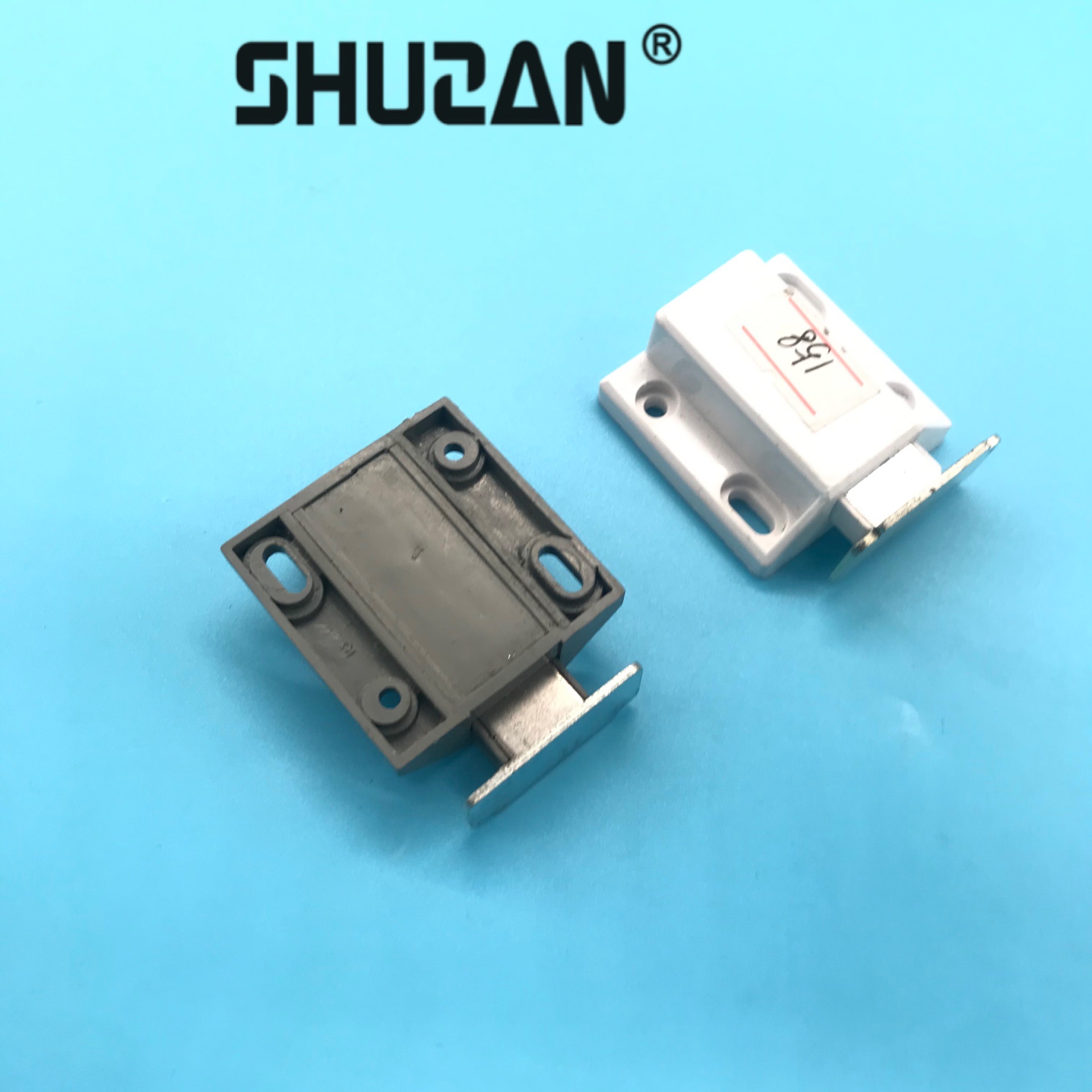 Shuzan contacto magnético cerradura de puerta de gabinete interruptor elástico de prensa gabinete cuadrado succión magnética puerta del acuario accesorios de armario de alta resistencia y durabilidad details Picture
