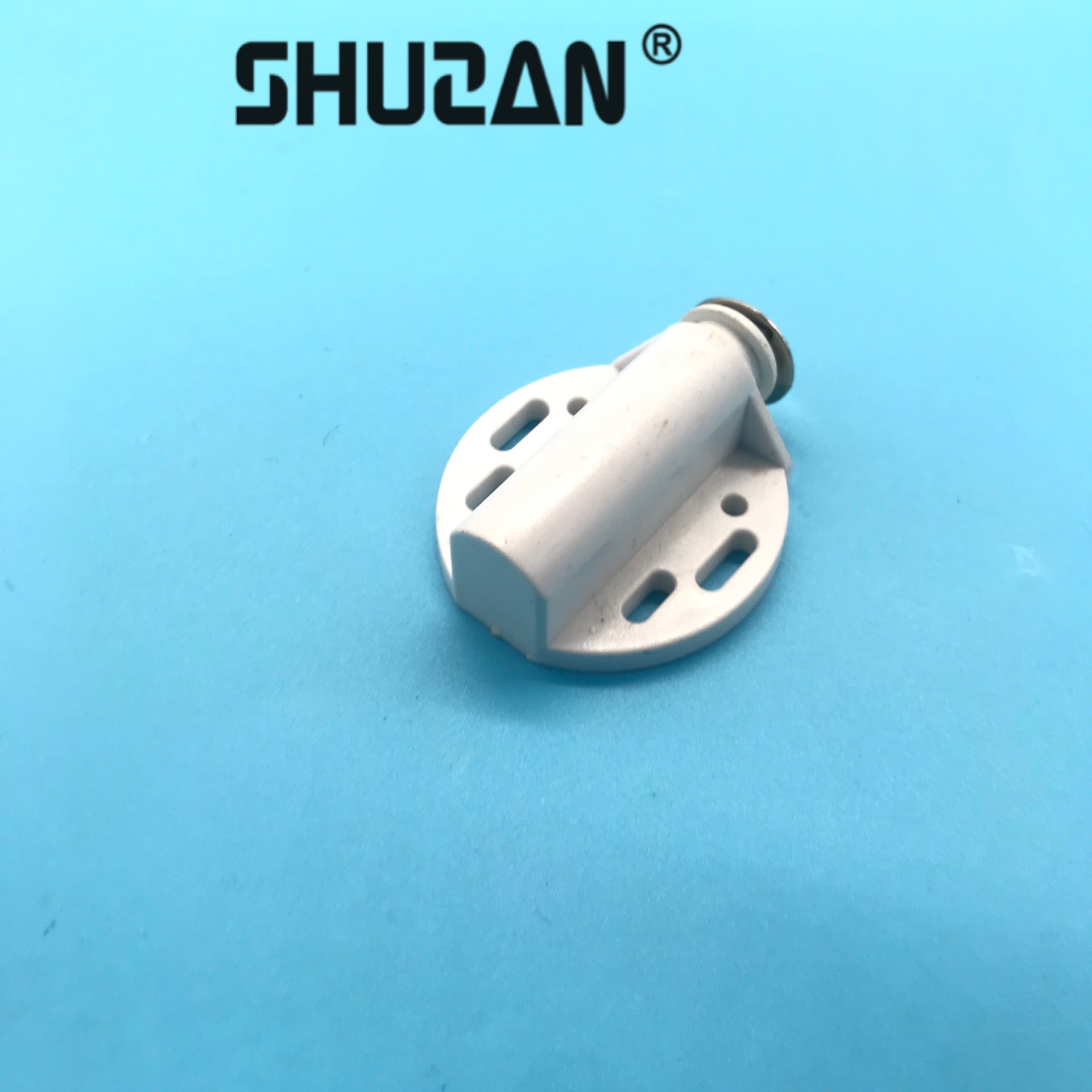 Shuzan brand plastic rebound door, single door furniture, magnetic attraction cabinet, glass cabinet, magnetic attraction hardware accessories, lightweight and practical, model B300 003 Specification image