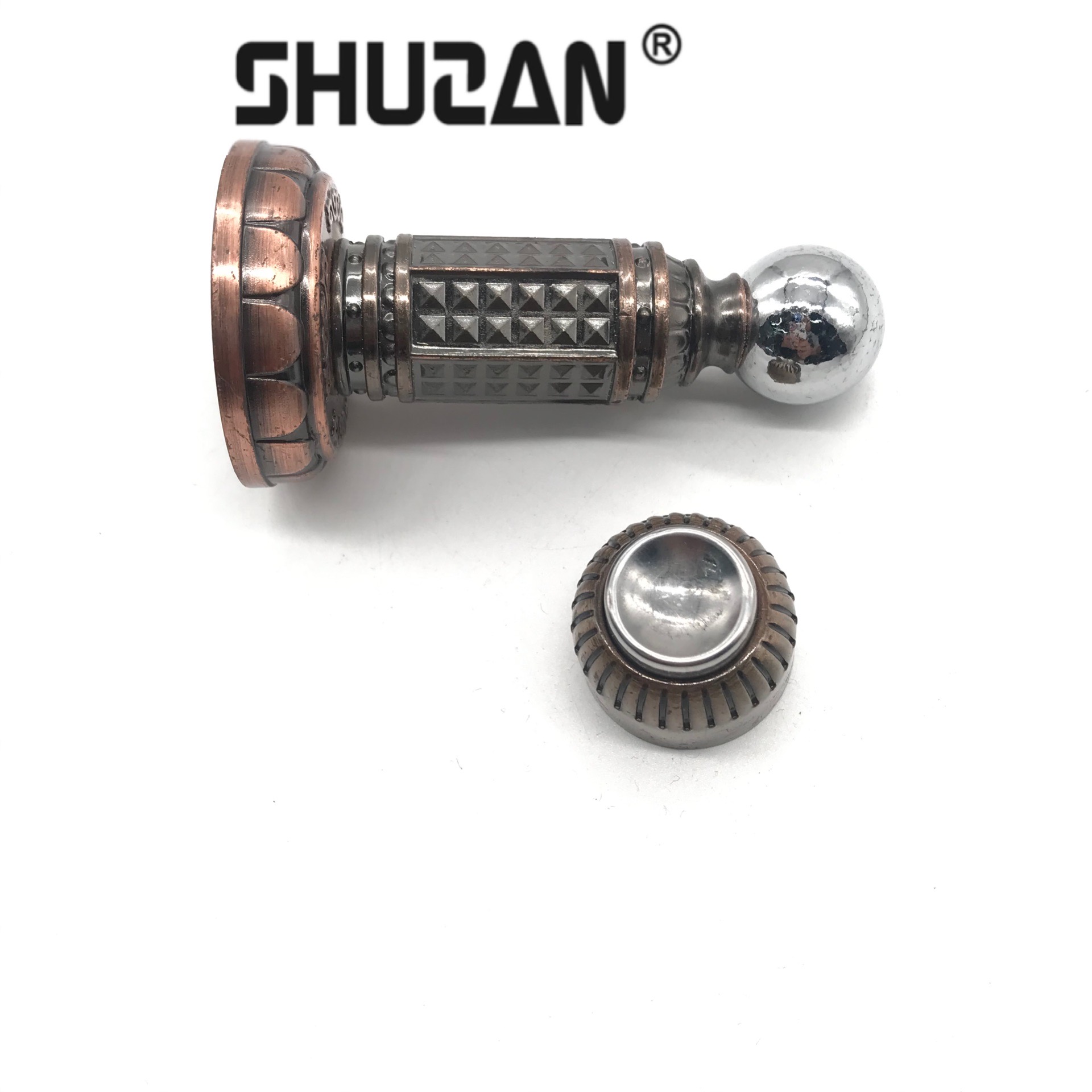 Shuzan Dingxin Factory Direct Sales DX901 stainless steel strong magnetic floor suction, antique copper yellow, antique red, antique color silent wooden door wall suction anti-collision door collision hardware accessories 003 Item Picture