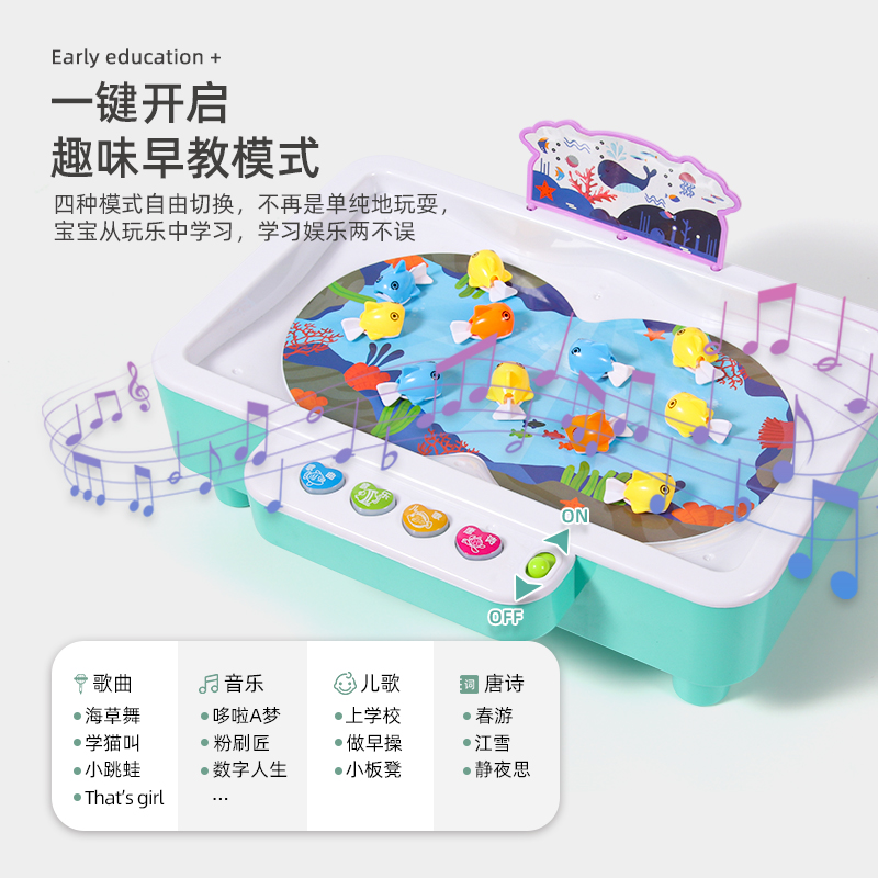 The two-in-one educational fishing toy - light and music exercises hand-eye coordination - is selling like wildfire across the Internet Application Scenario