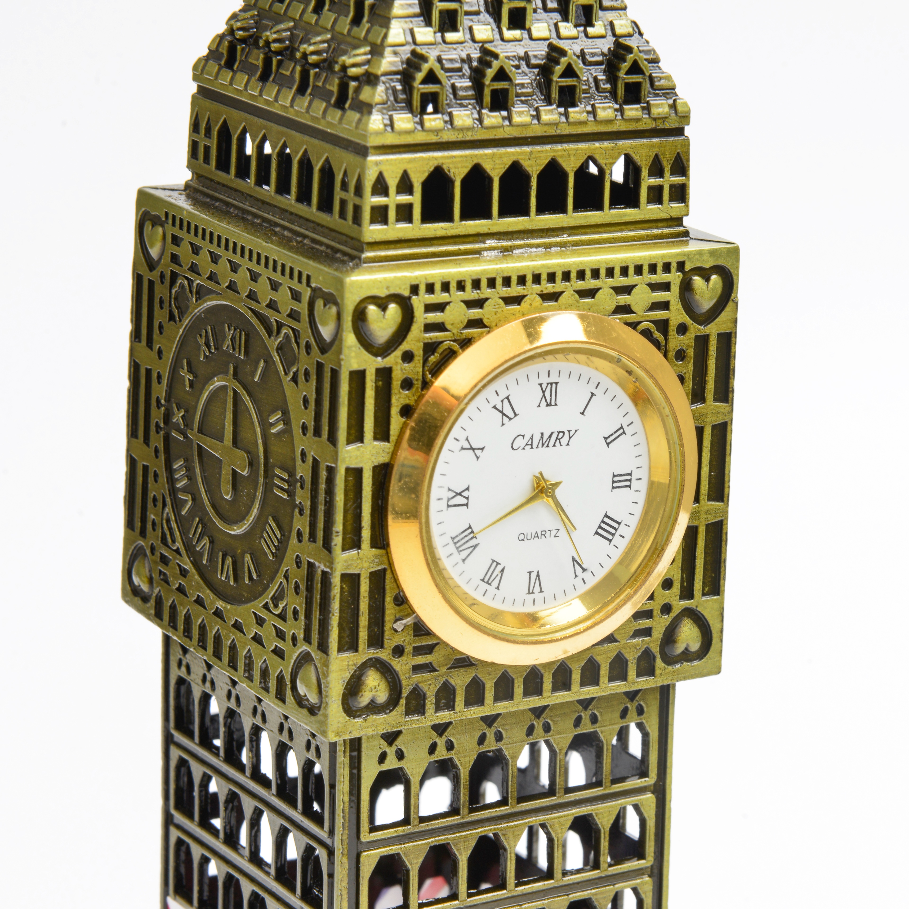 Big Ben model, world-renowned landmark building, metal Big Ben in London, UK, home office window display, desktop decoration, souvenir Specification image