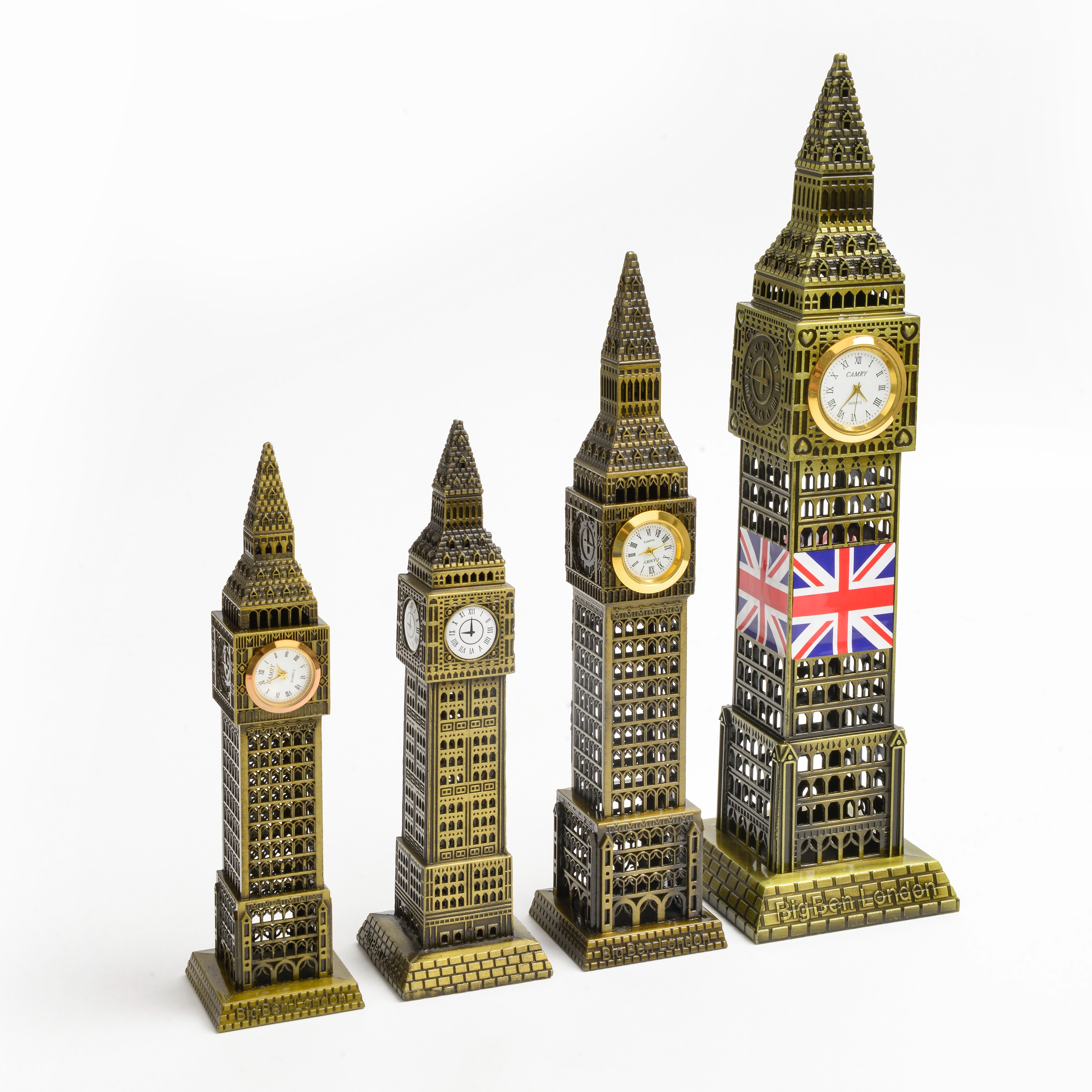 Big Ben model, world-renowned landmark building, metal Big Ben in London, UK, home office window display, desktop decoration, souvenir