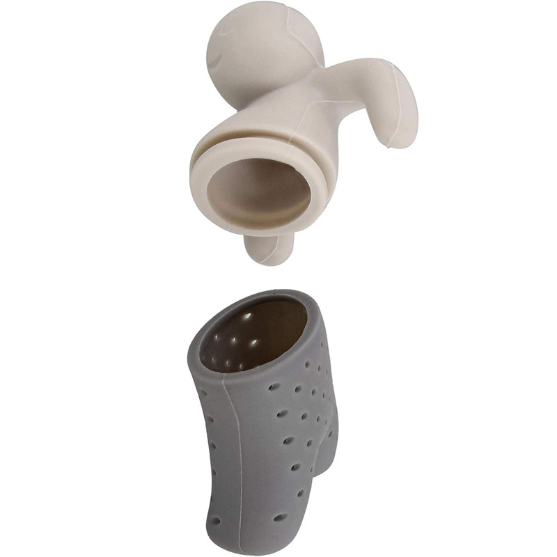 创意硅胶茶漏/小人泡茶器/人形滤茶器细节图