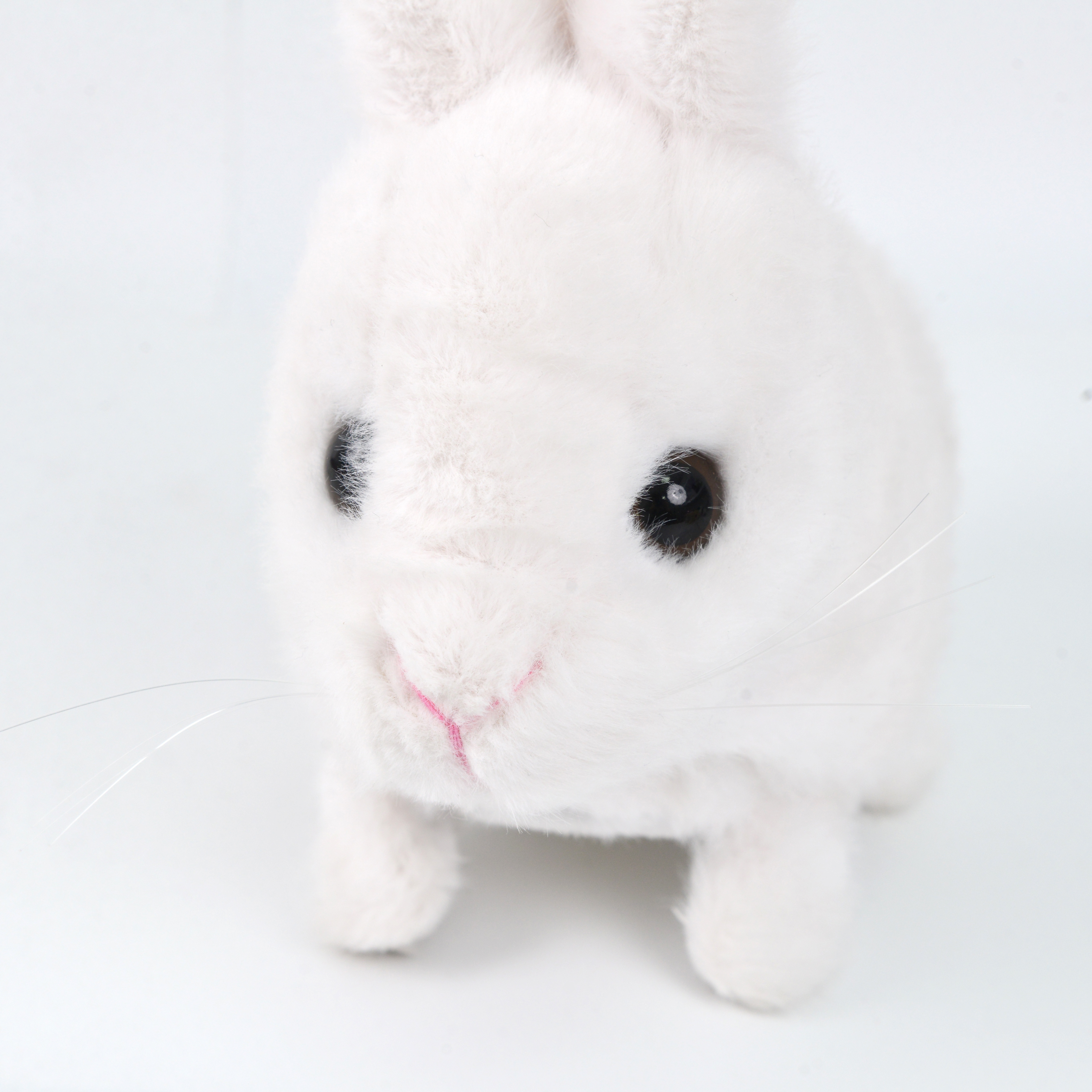 Simulated plush toy rabbit, electronic and electric pet rabbit. Rabbit can cry, move and walk. Amazon electric White Rabbit factory direct sales Item Picture