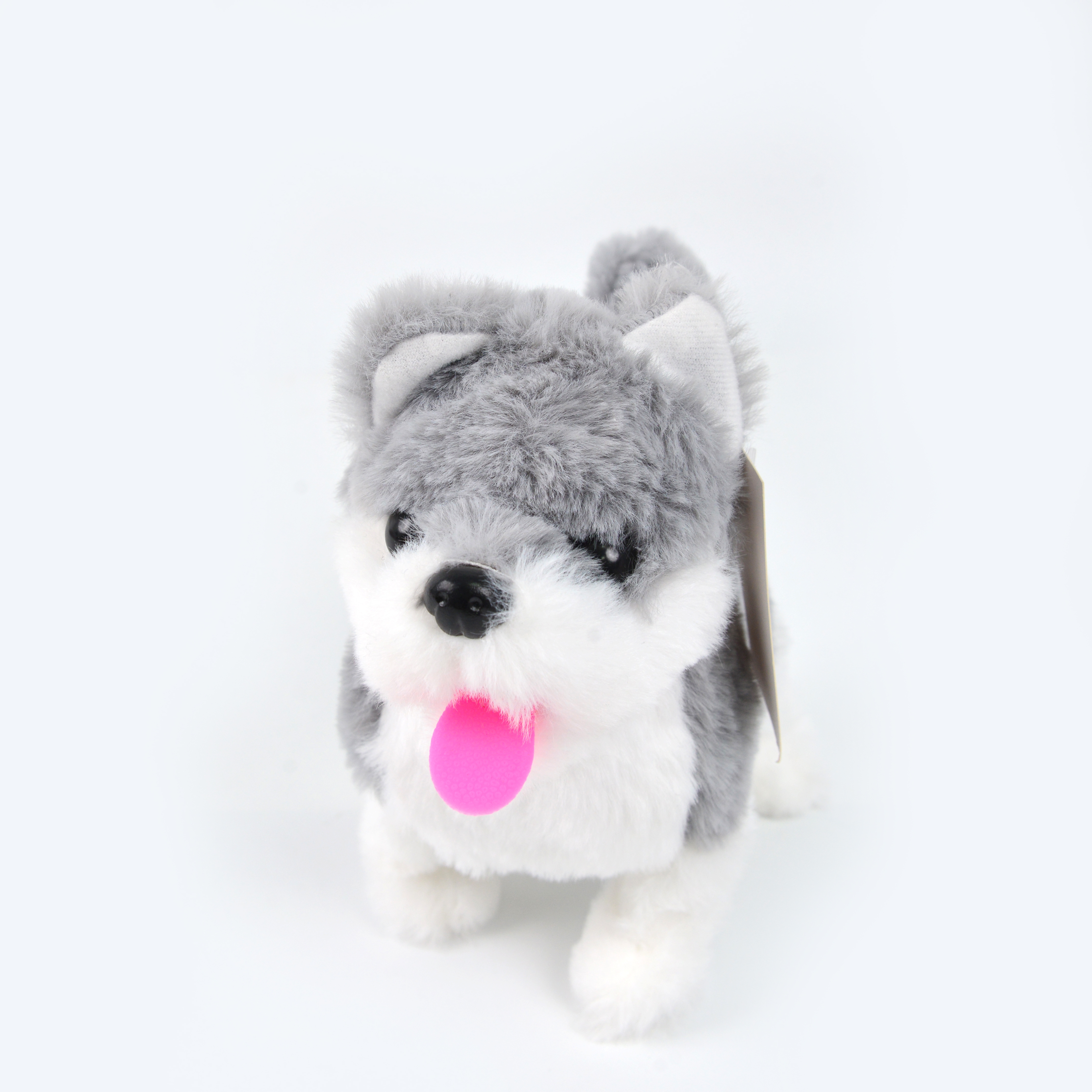 The simulated plush electric dog can walk, bark, nod, shake its head and wag its tail. It's a children's toy. Wholesale of electric huskies at street stalls Specification image